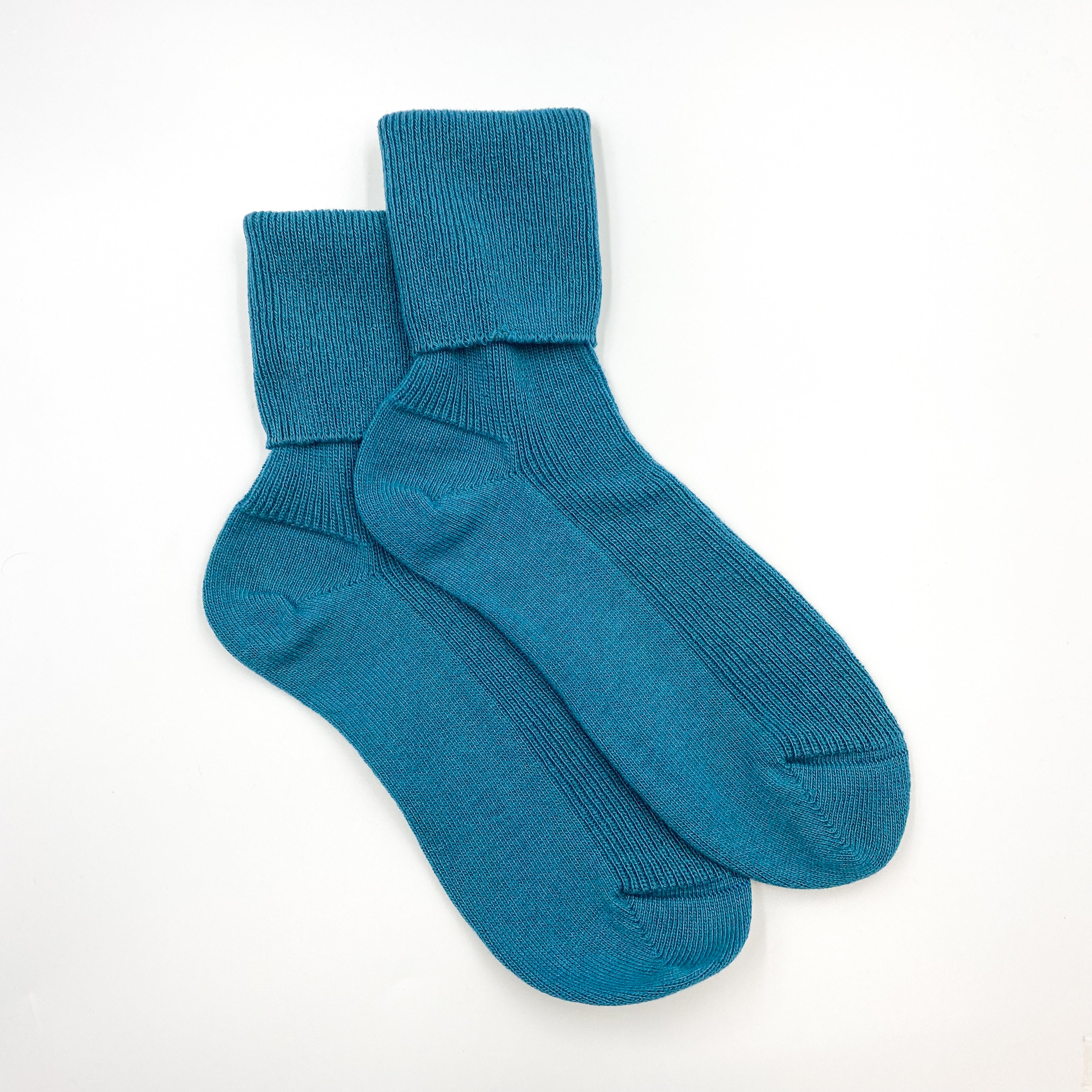 Brand New Scottish Teal Green Ladies Cashmere Every Day Socks