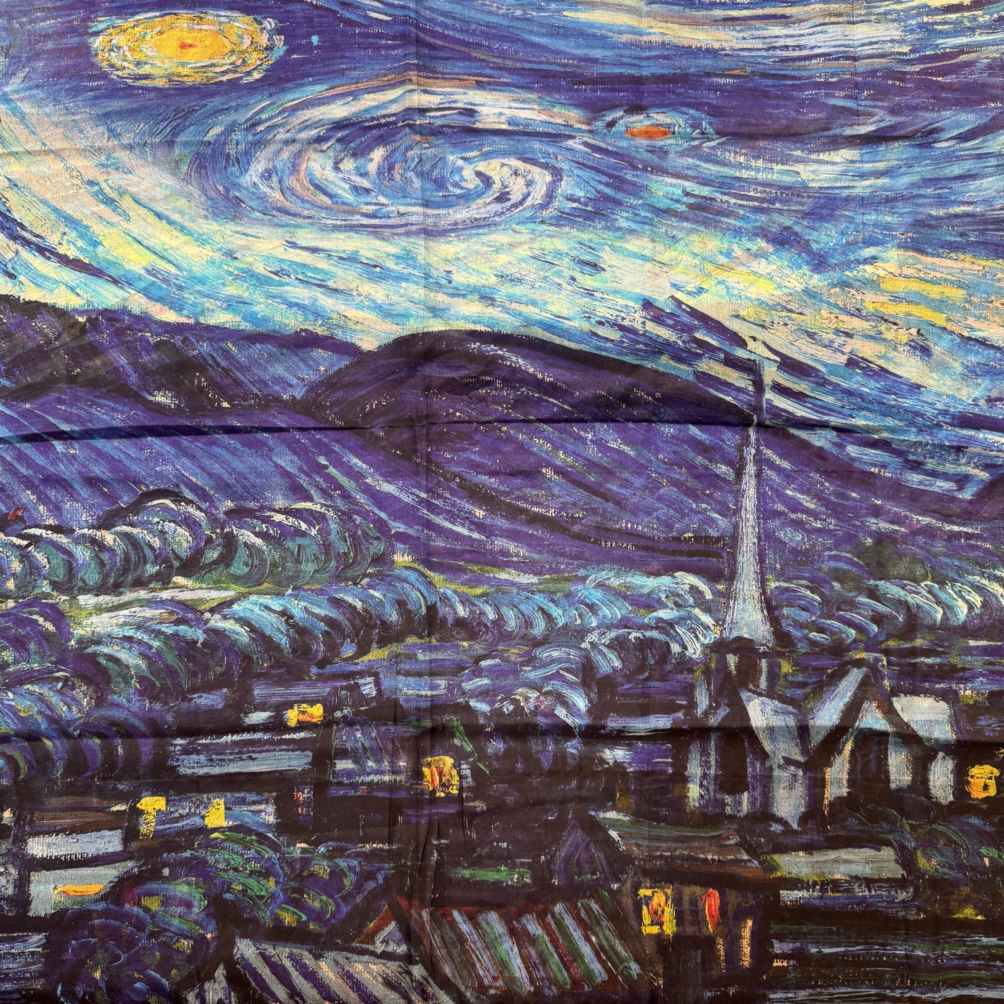 Brand New Starry Night Silk Scarf