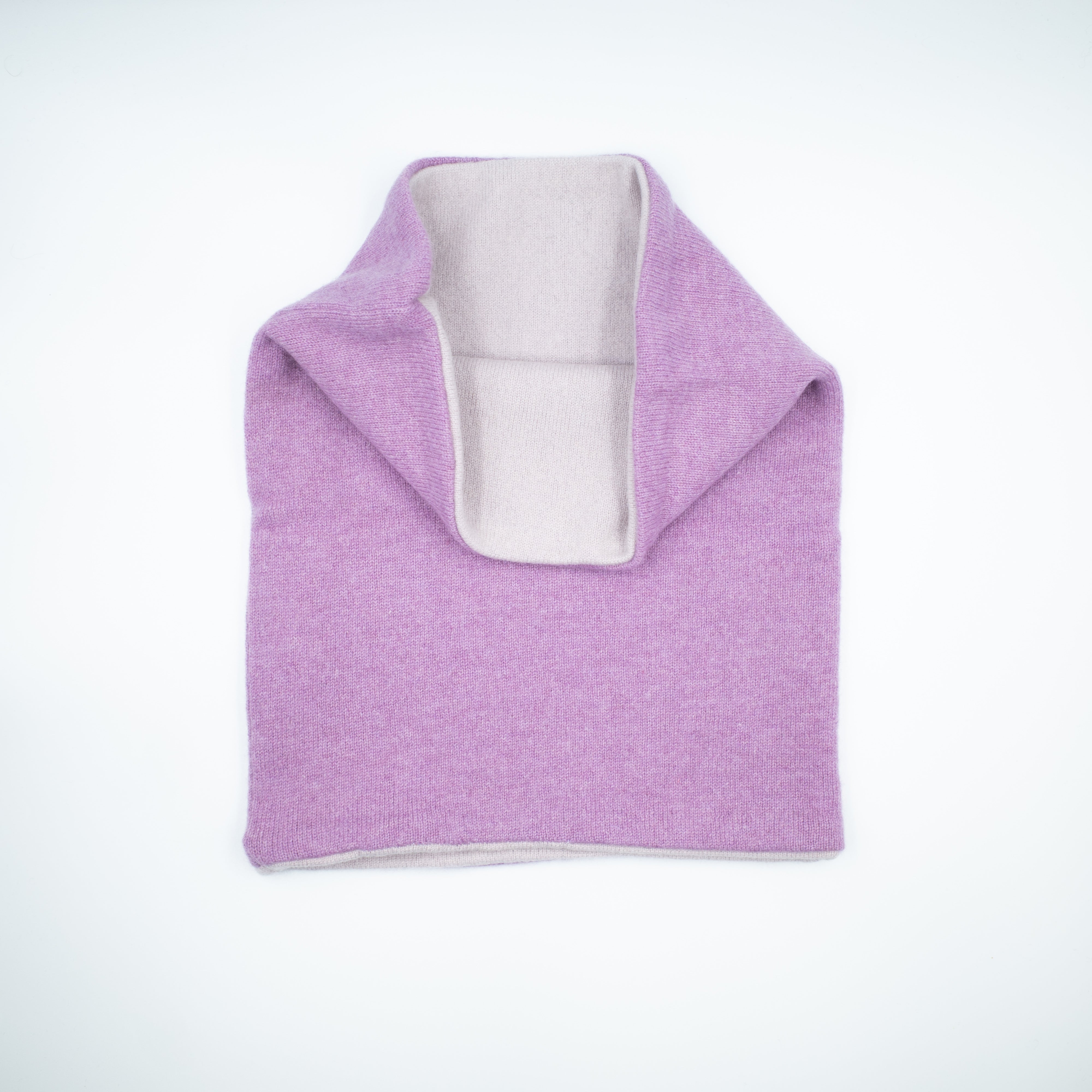Heather Purple and Pale Mauve Luxury Double Layered Snood