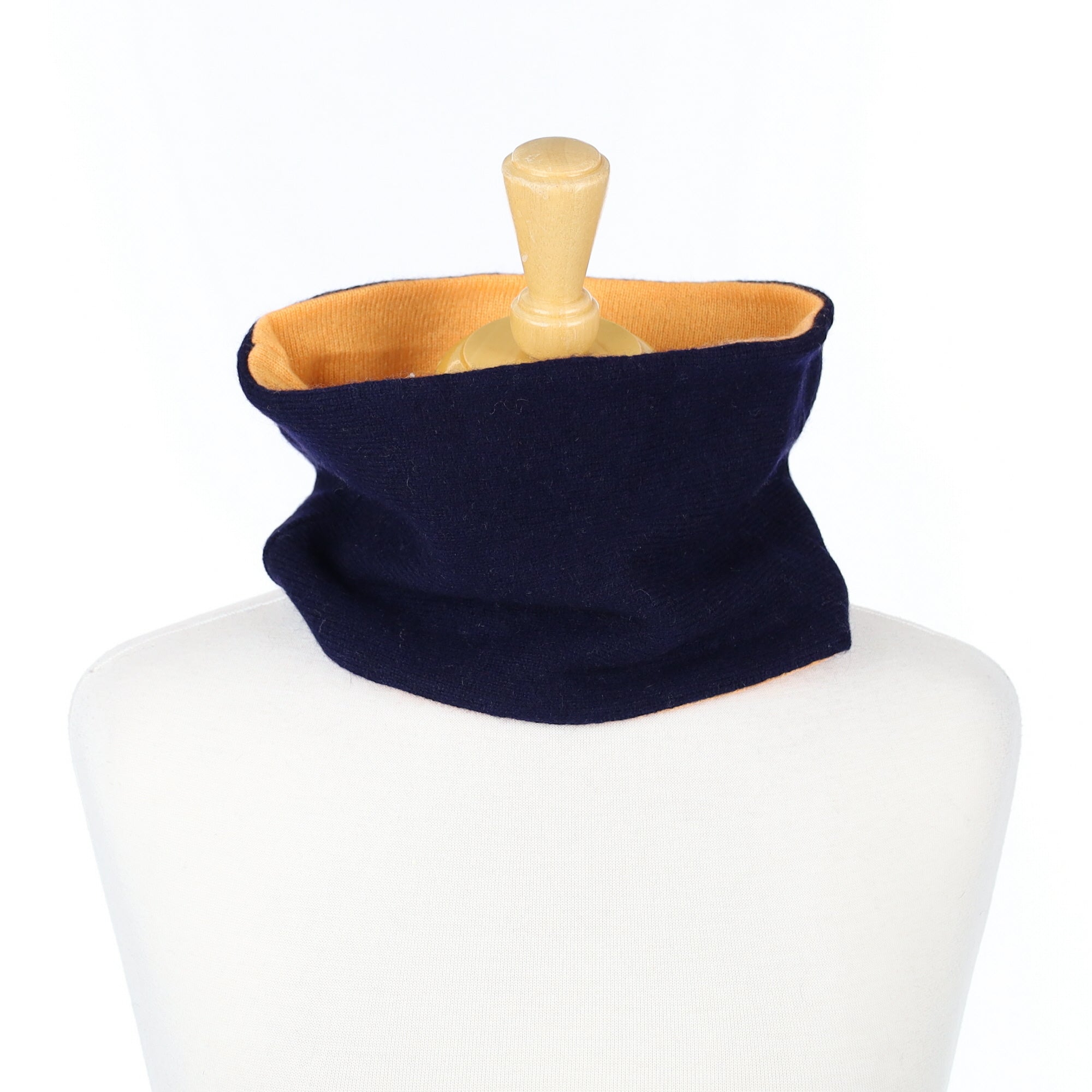 Navy and Orange Neck Warmer