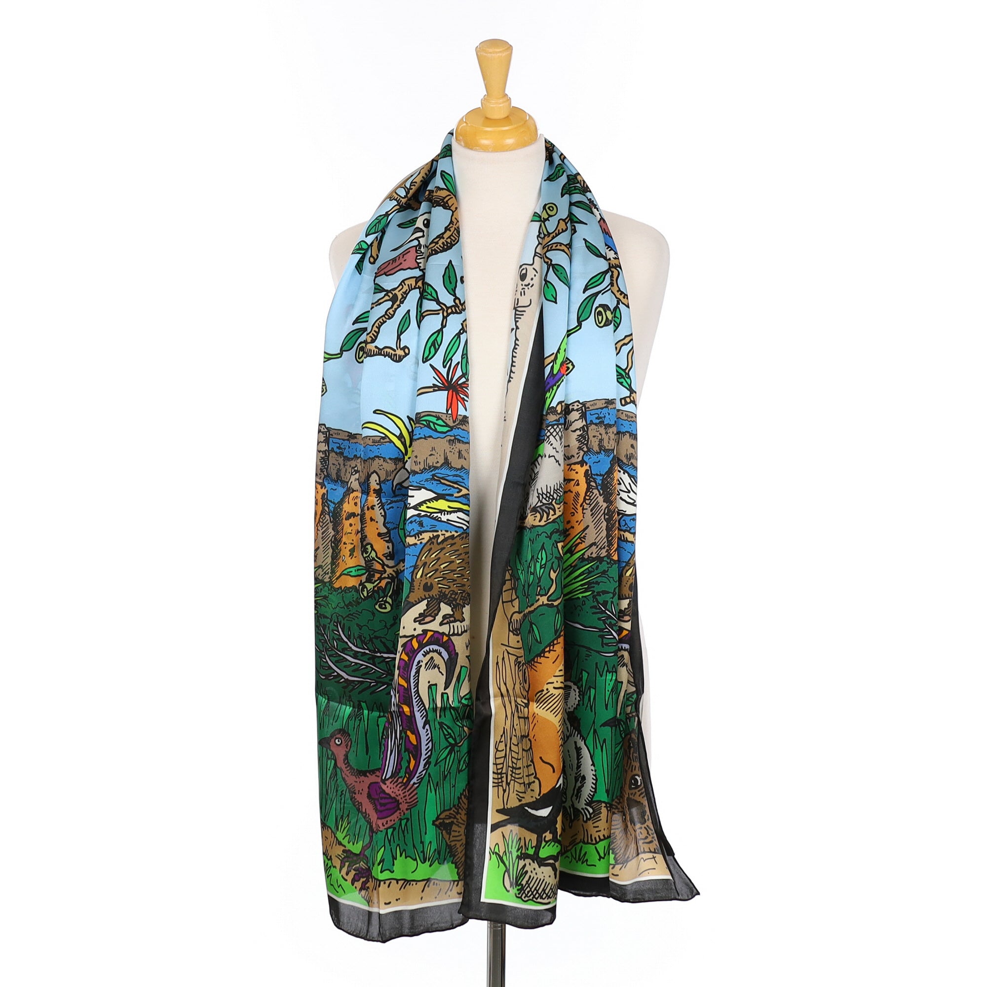 Boxed Squidinki Australian Silk Scarf