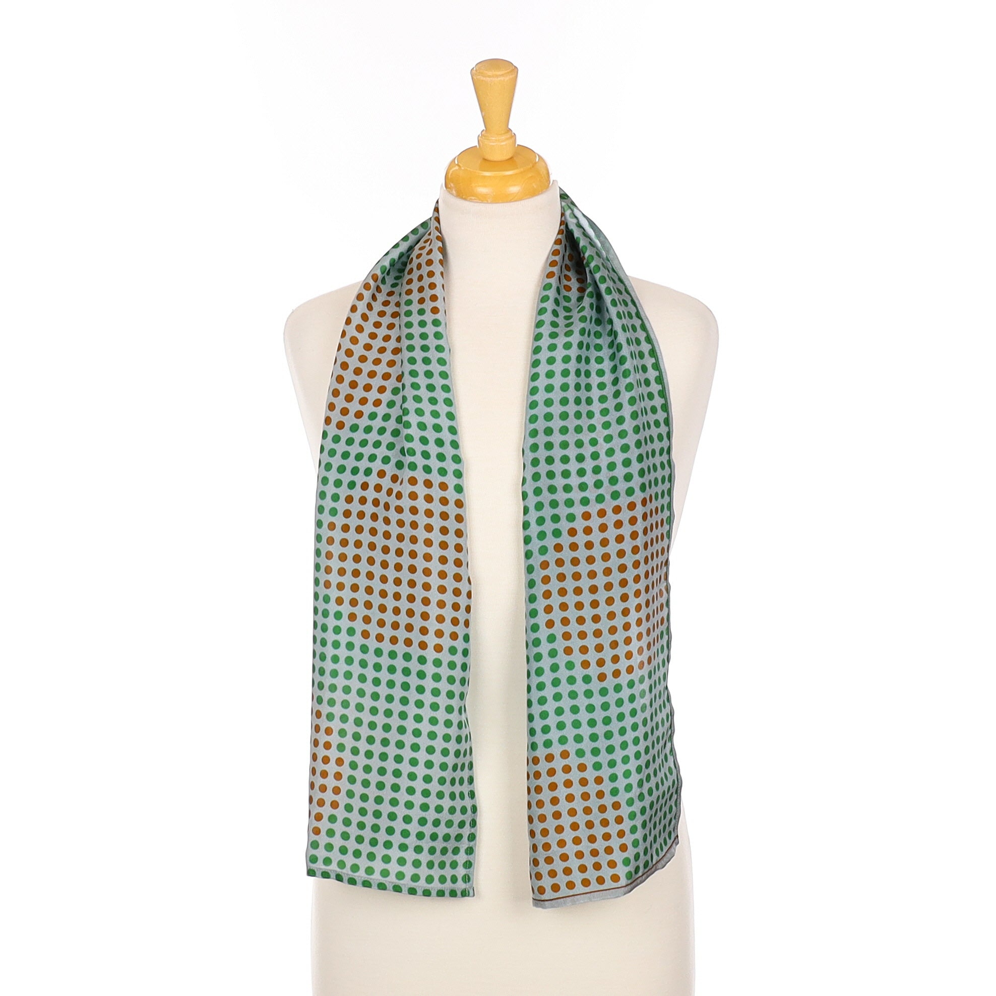 Brand New Boxed Tesoro Spotted Silk Scarf