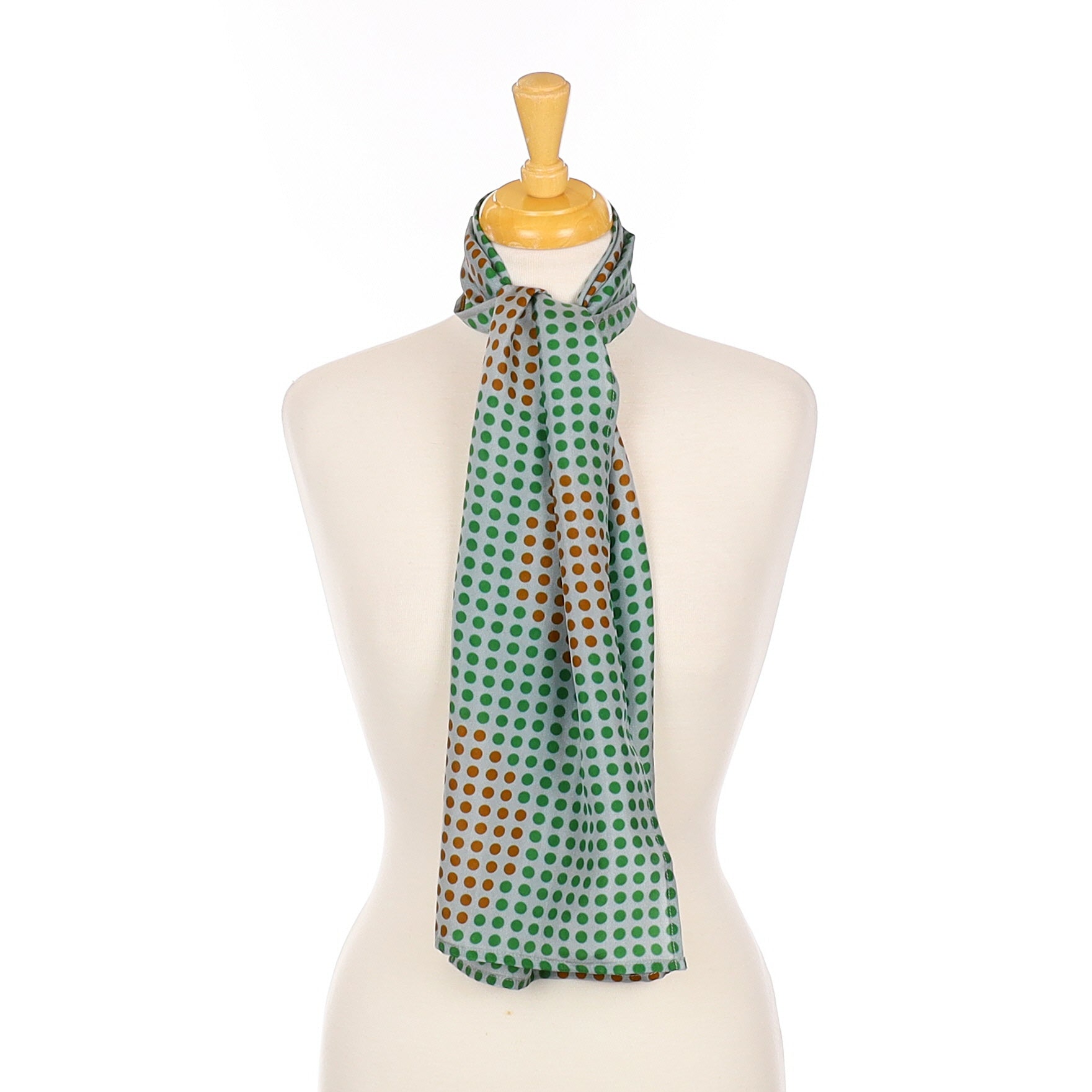 Brand New Boxed Tesoro Spotted Silk Scarf