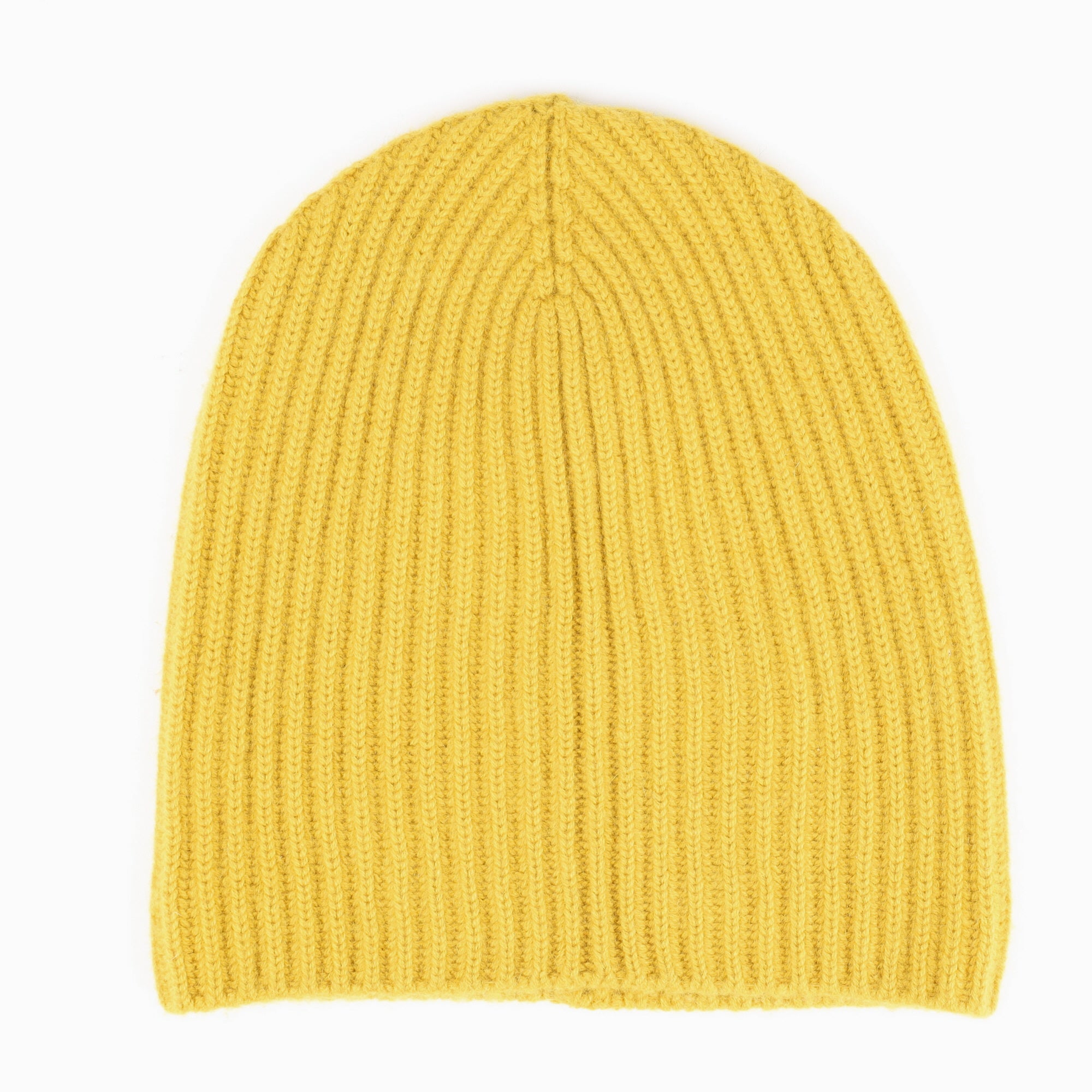 Scottish Chartreuse Luxury Chunky Cashmere Beanie Hat