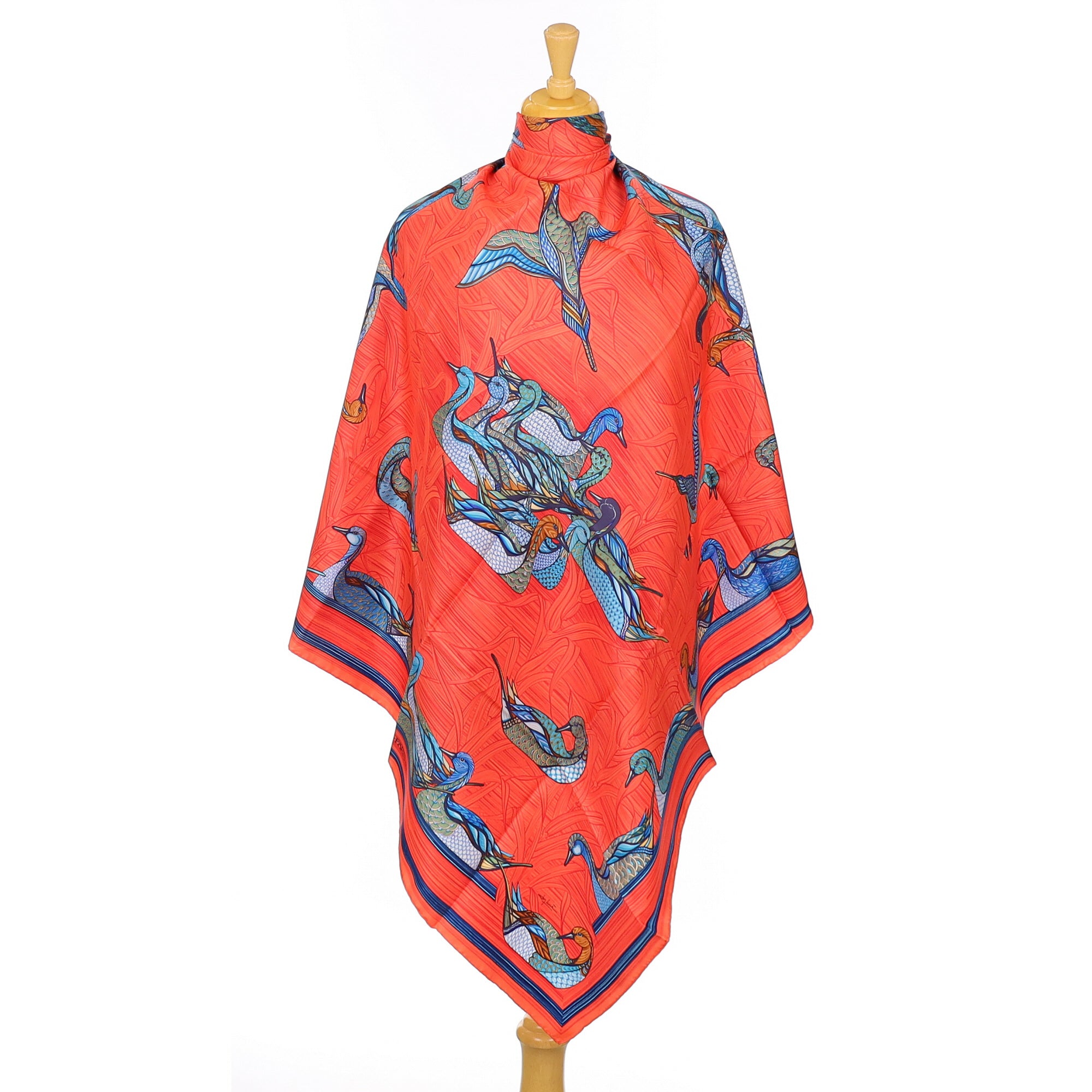 Hermès Boxed La Mare aux Canards Silk Scarf
