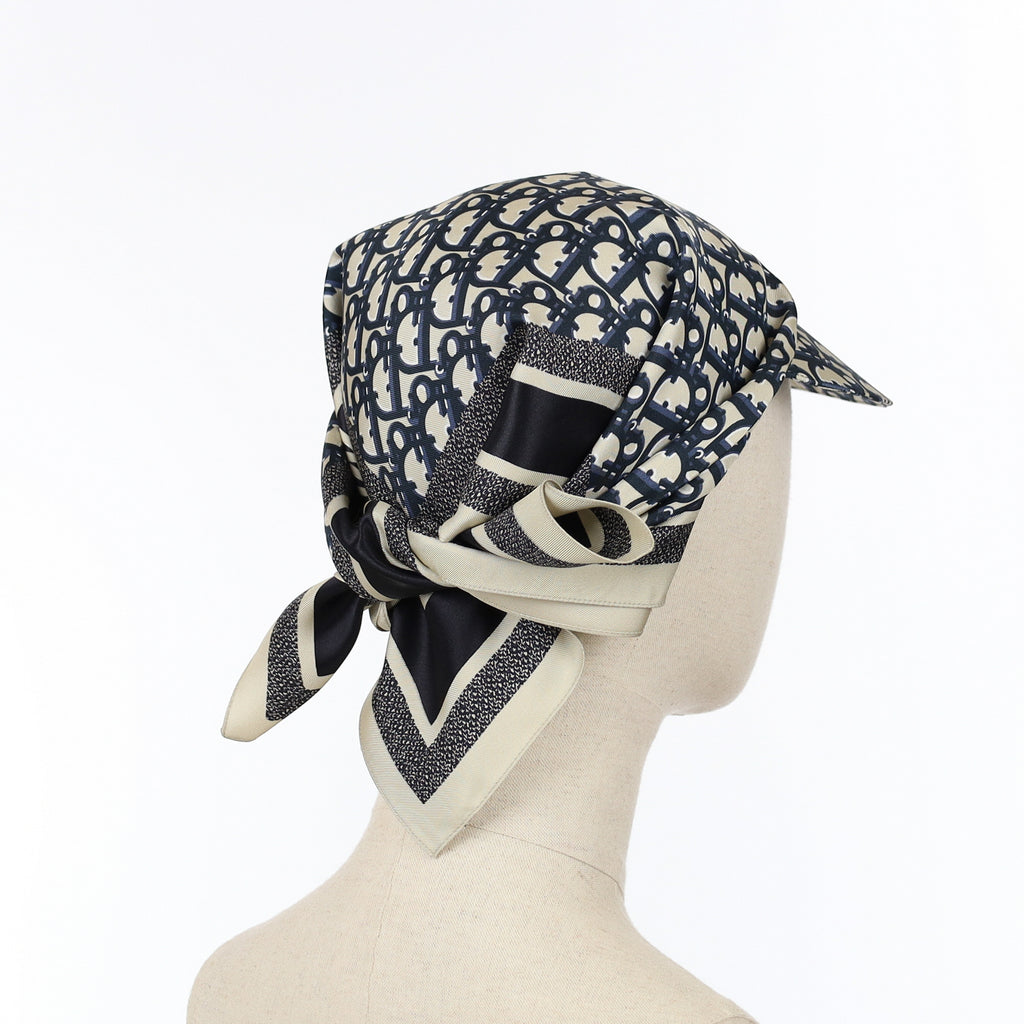 Brand New Christian Dior Silk Cap Scarf