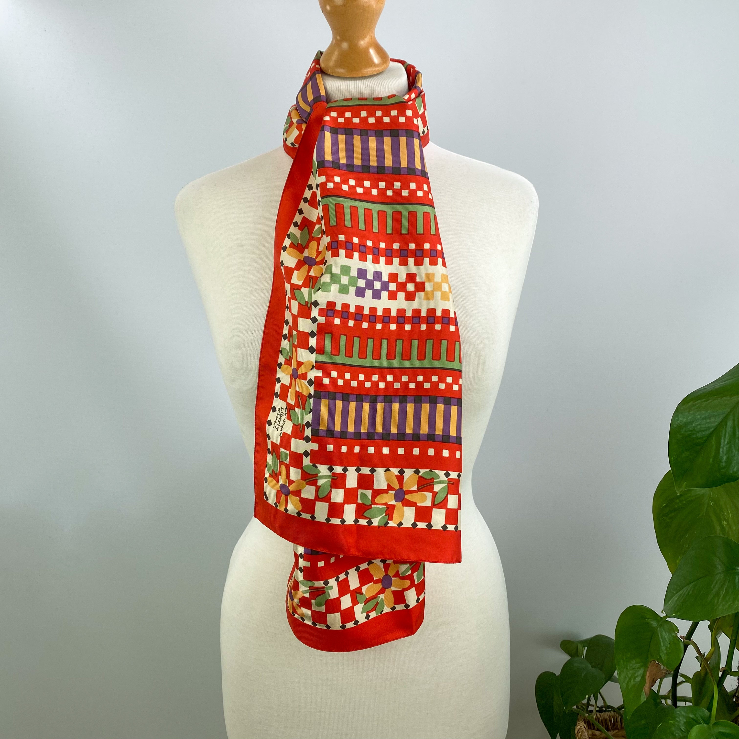 1970’s Liberty Long Silk Scarf