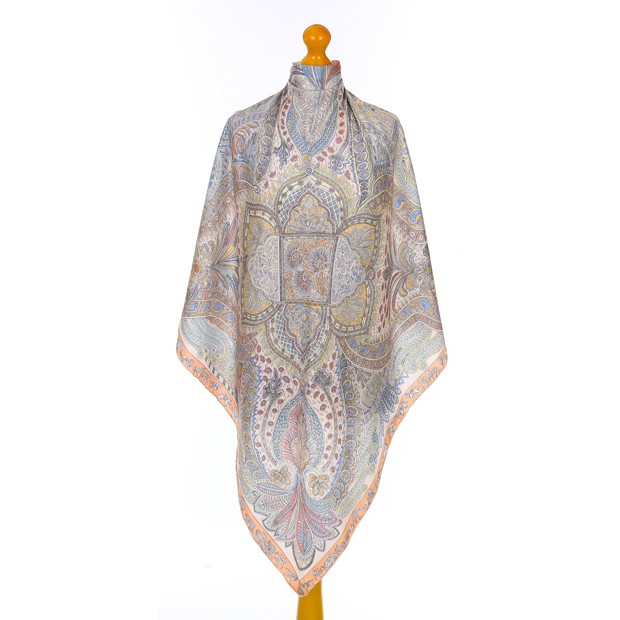 Paisley Patterned Silk Scarf