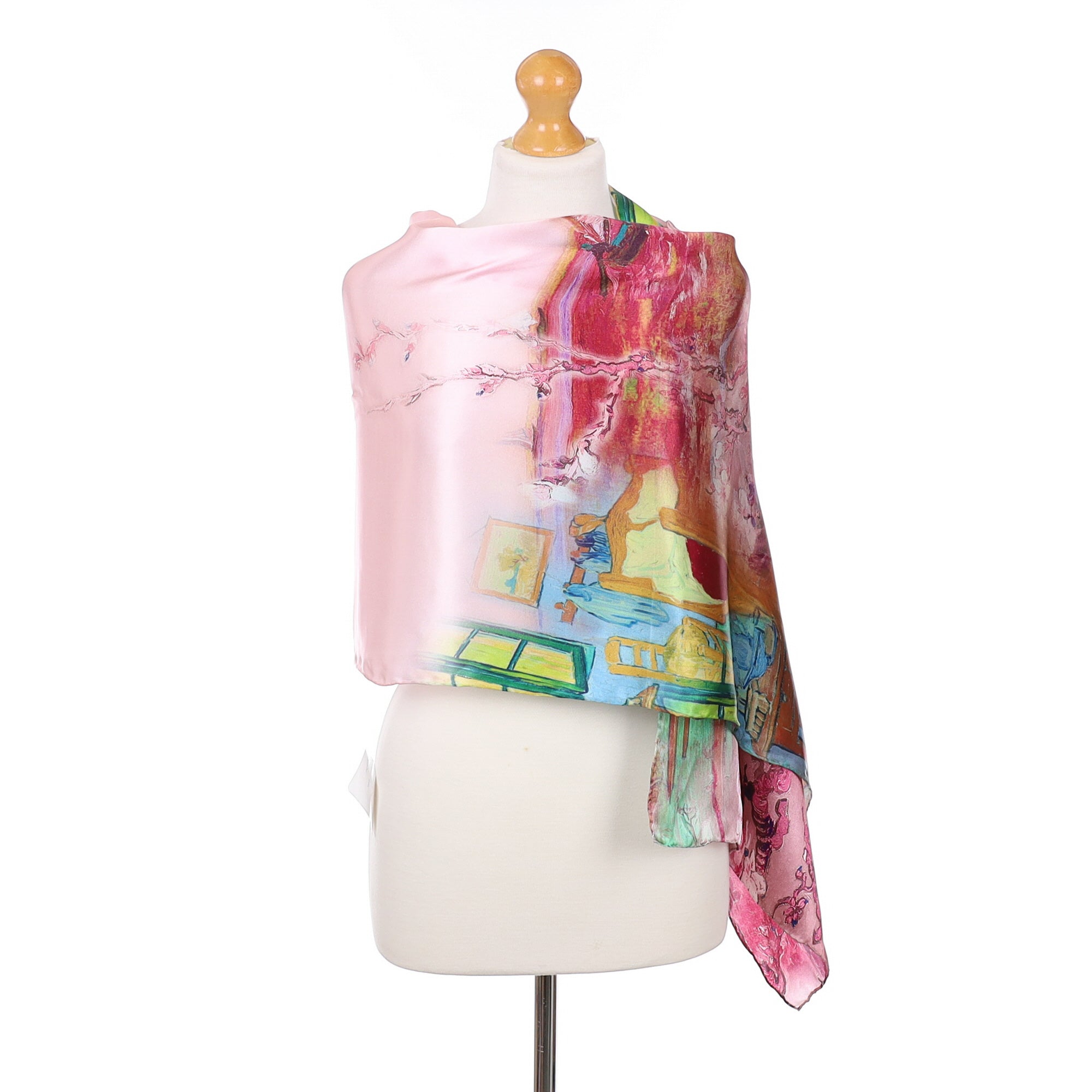 Brand New Boxed Van Gogh Design Silk Scarf