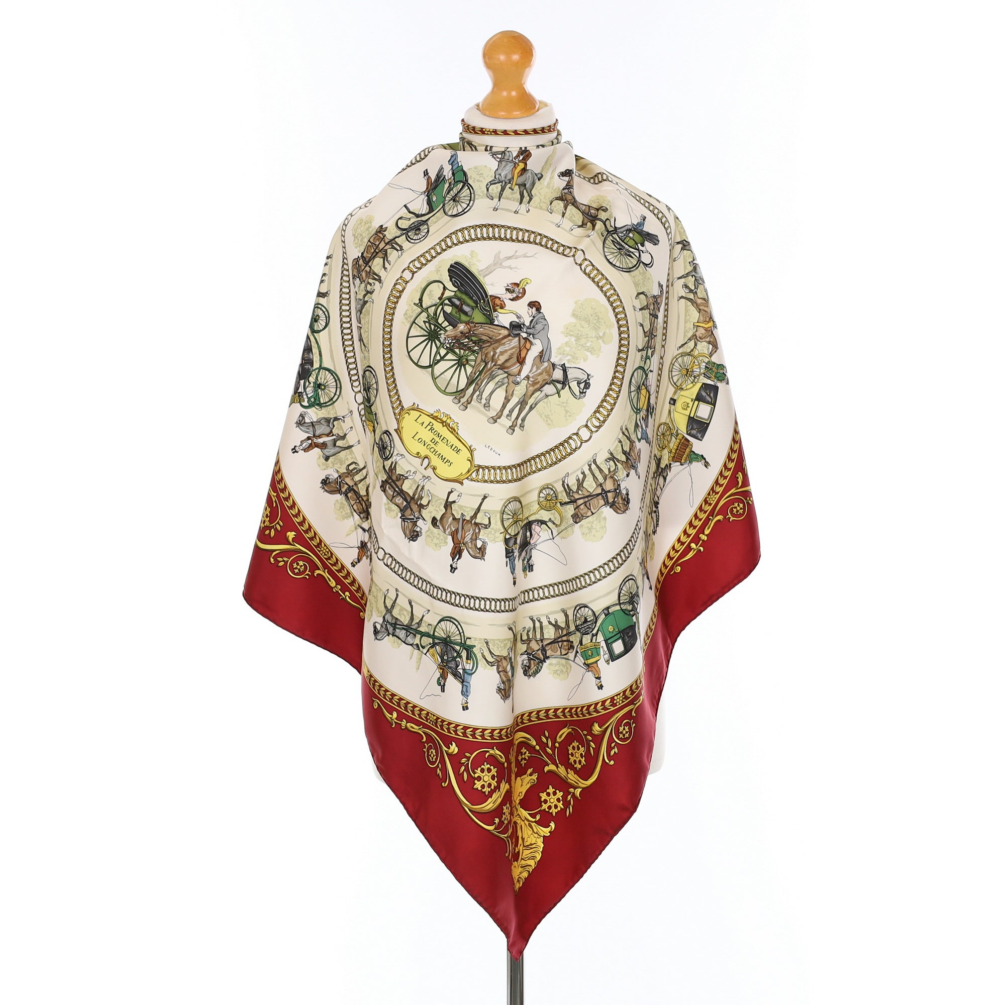 Hermès La Promenade De Longchamps Silk Scarf