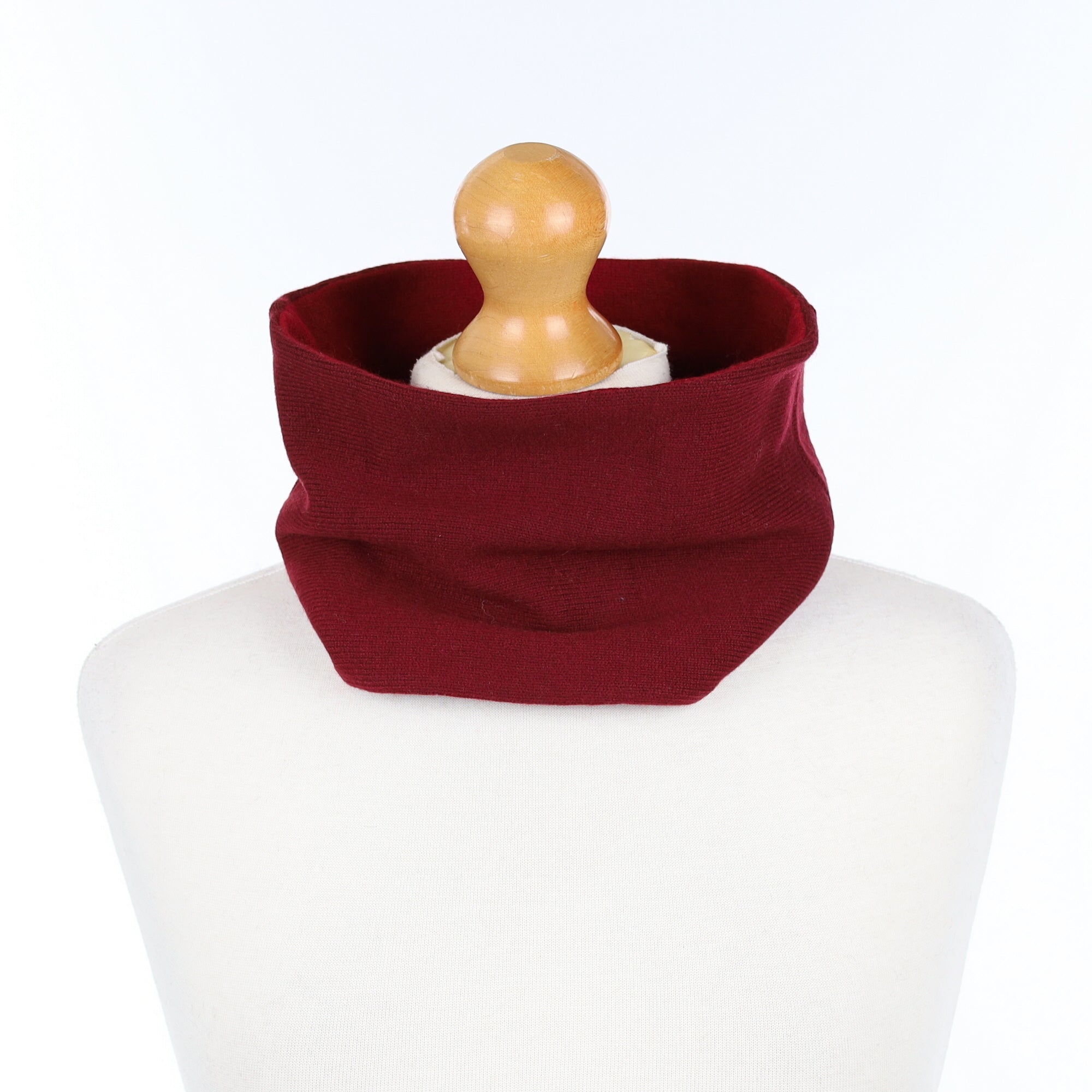 Men’s Burgundy Two Tone Neck Warmer