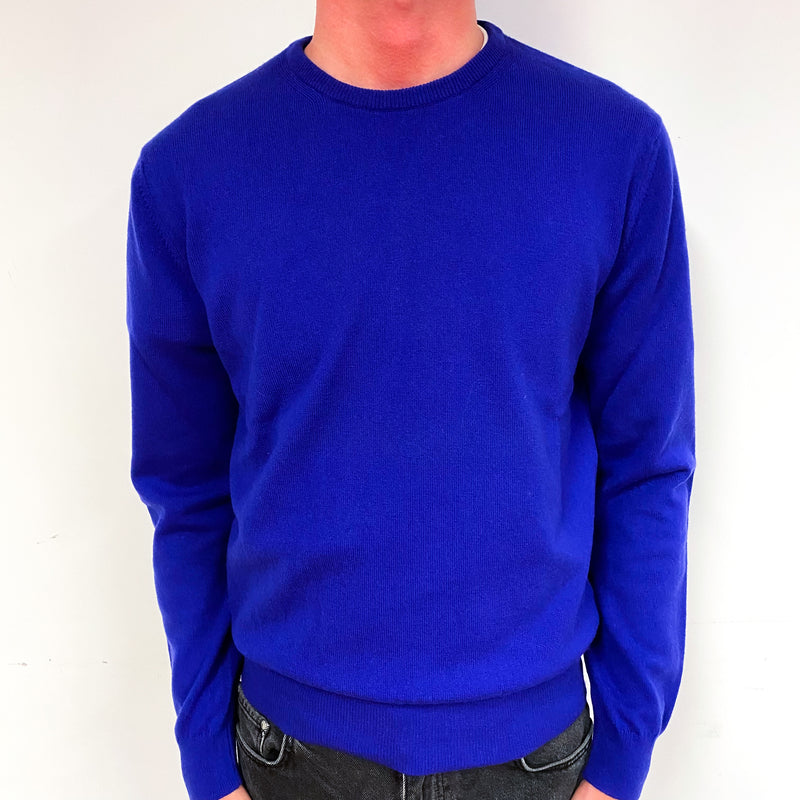 Men’s Brand New Scottish Royal Blue Crew Neck Small
