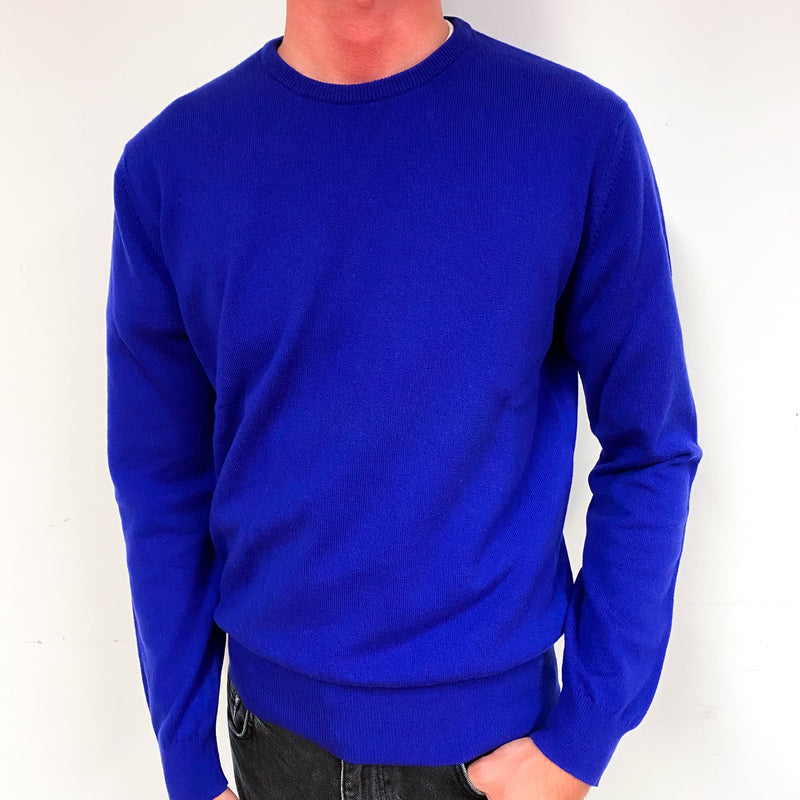 Men’s Brand New Scottish Royal Blue Crew Neck Small