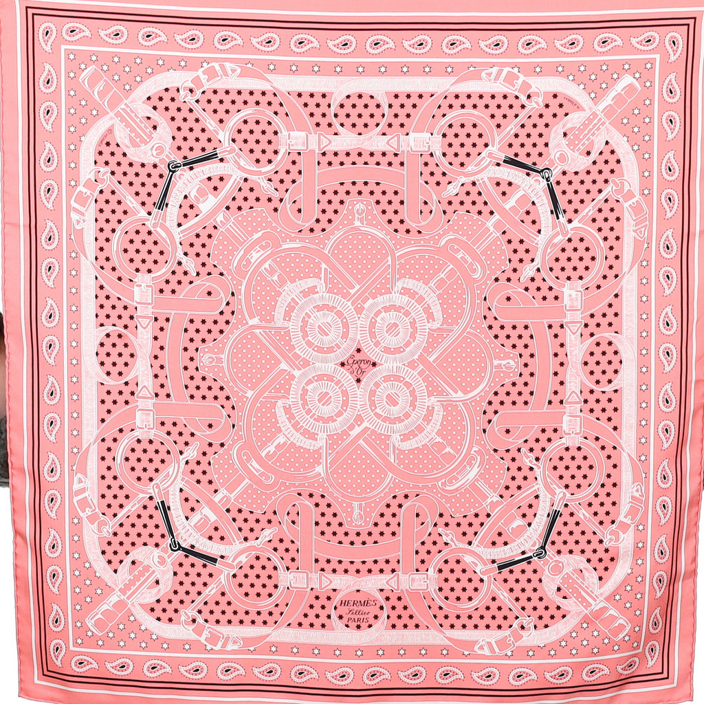Pristine Hermès 55 Eperon D’or Silk Scarf