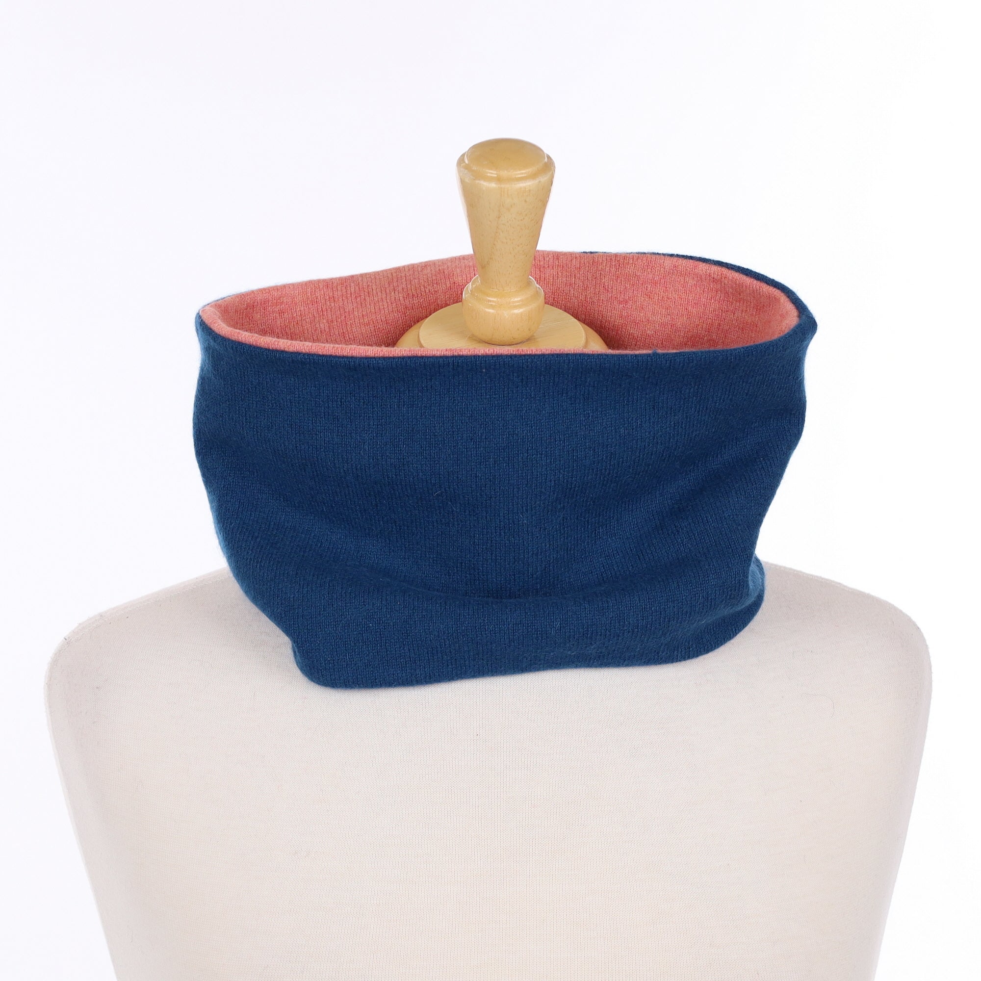 Teal and Coral Neck Warmer