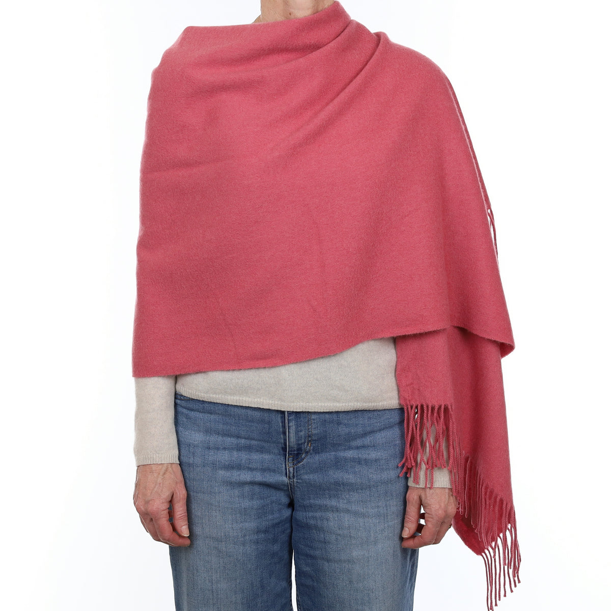 Blush Pink Cashmere Woven Wrap