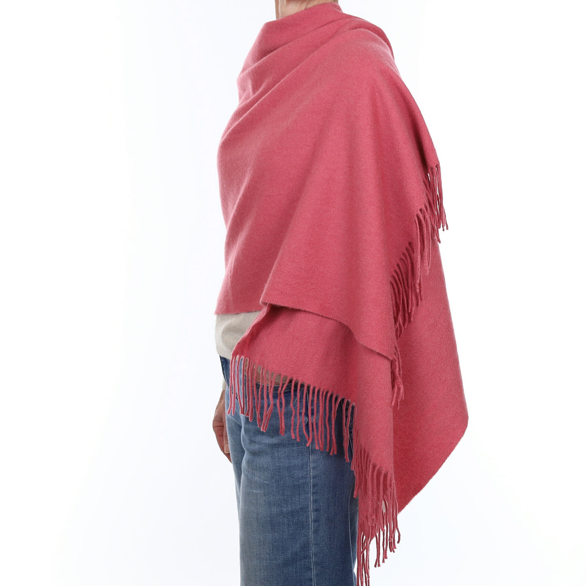 Blush Pink Cashmere Woven Wrap