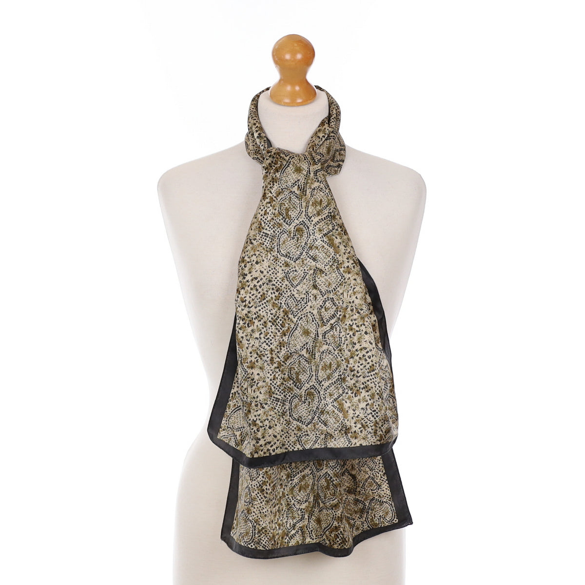Jaeger Snake Skin Design Silk Scarf