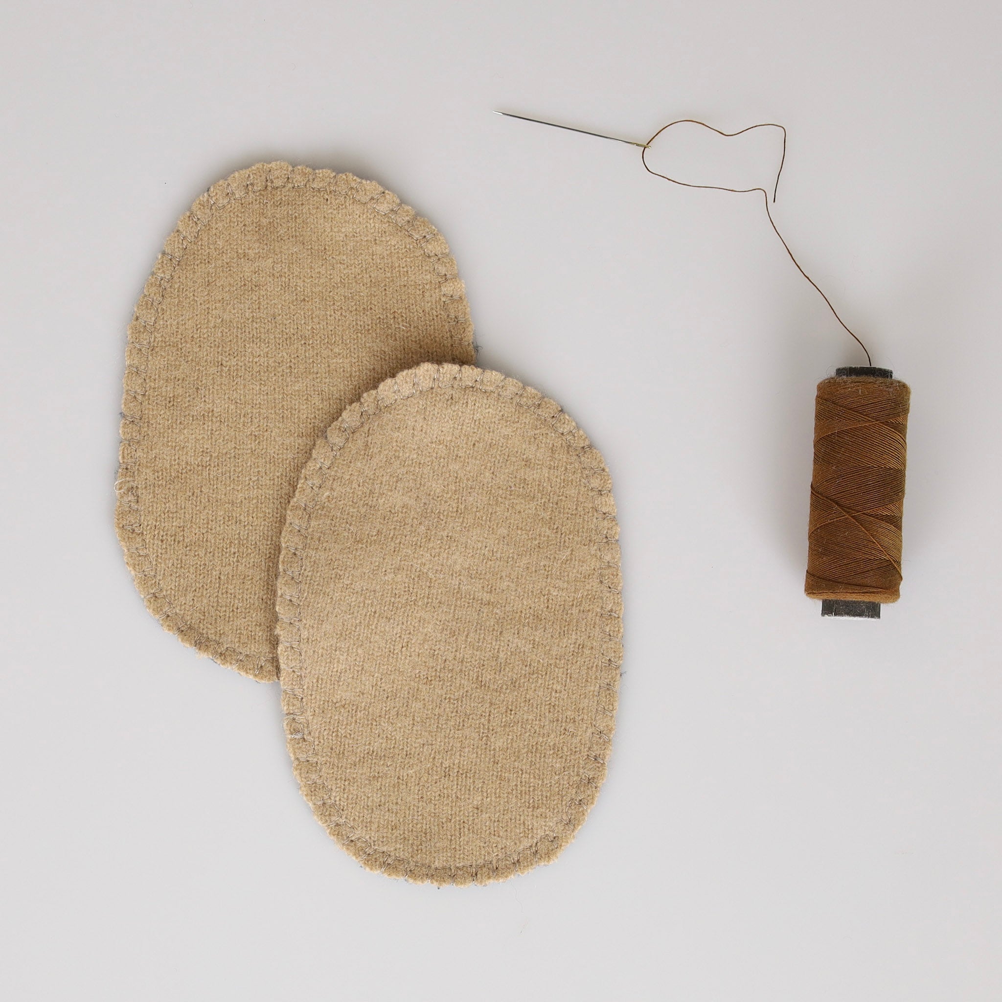 Small Carmel Brown Elbow Patches