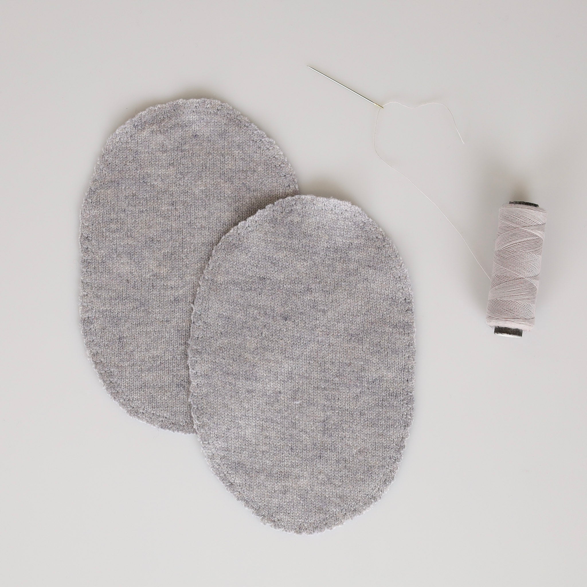 Small Mist Grey Elbow Patches