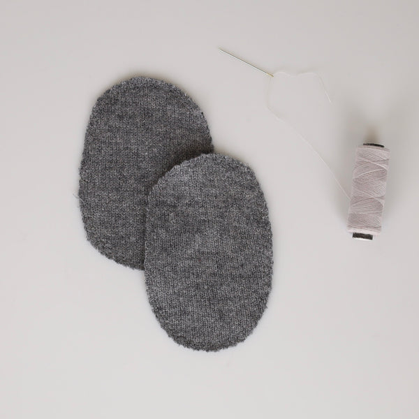 Dark Grey Elbow Patches - Small