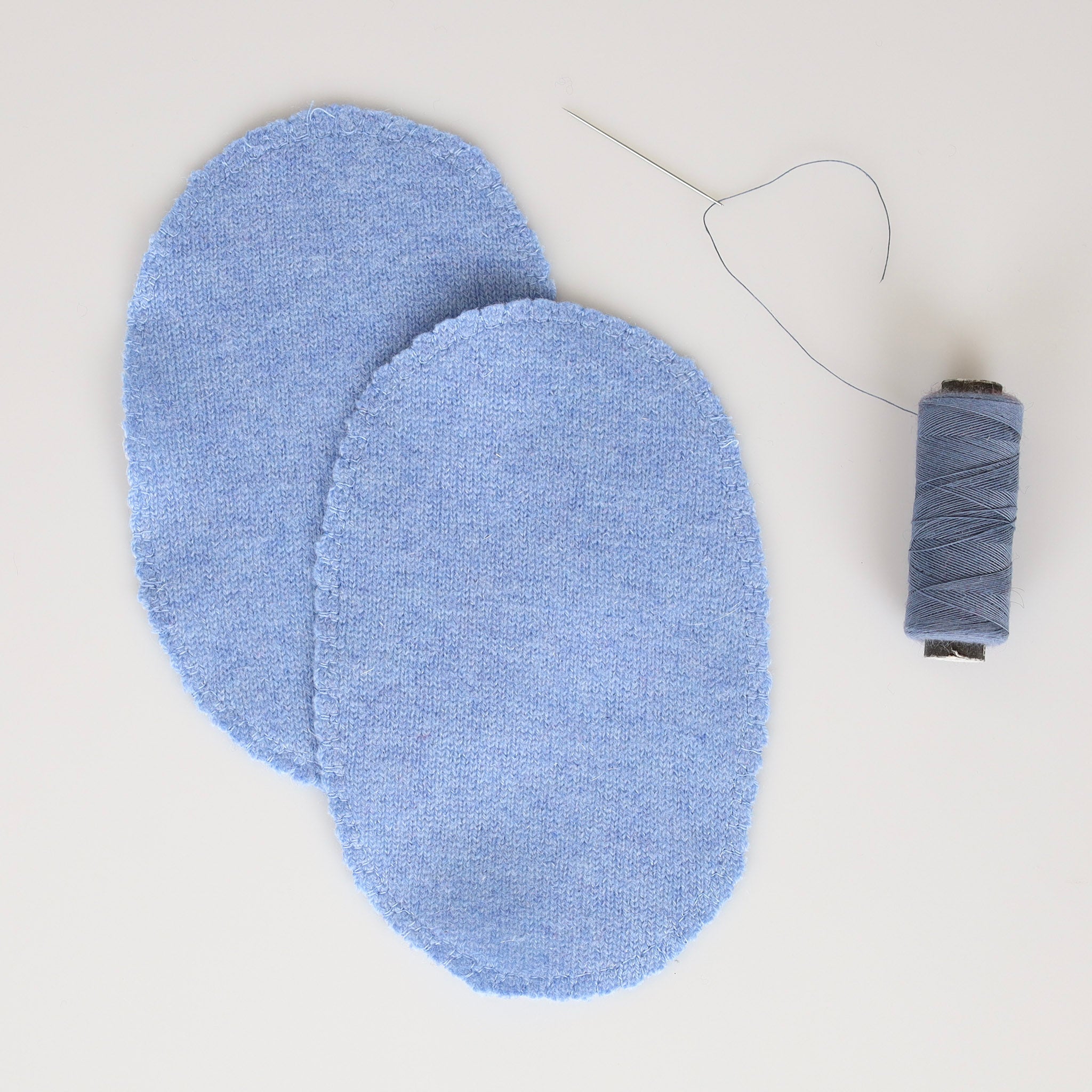 Large Baby Blue Elbow Patches