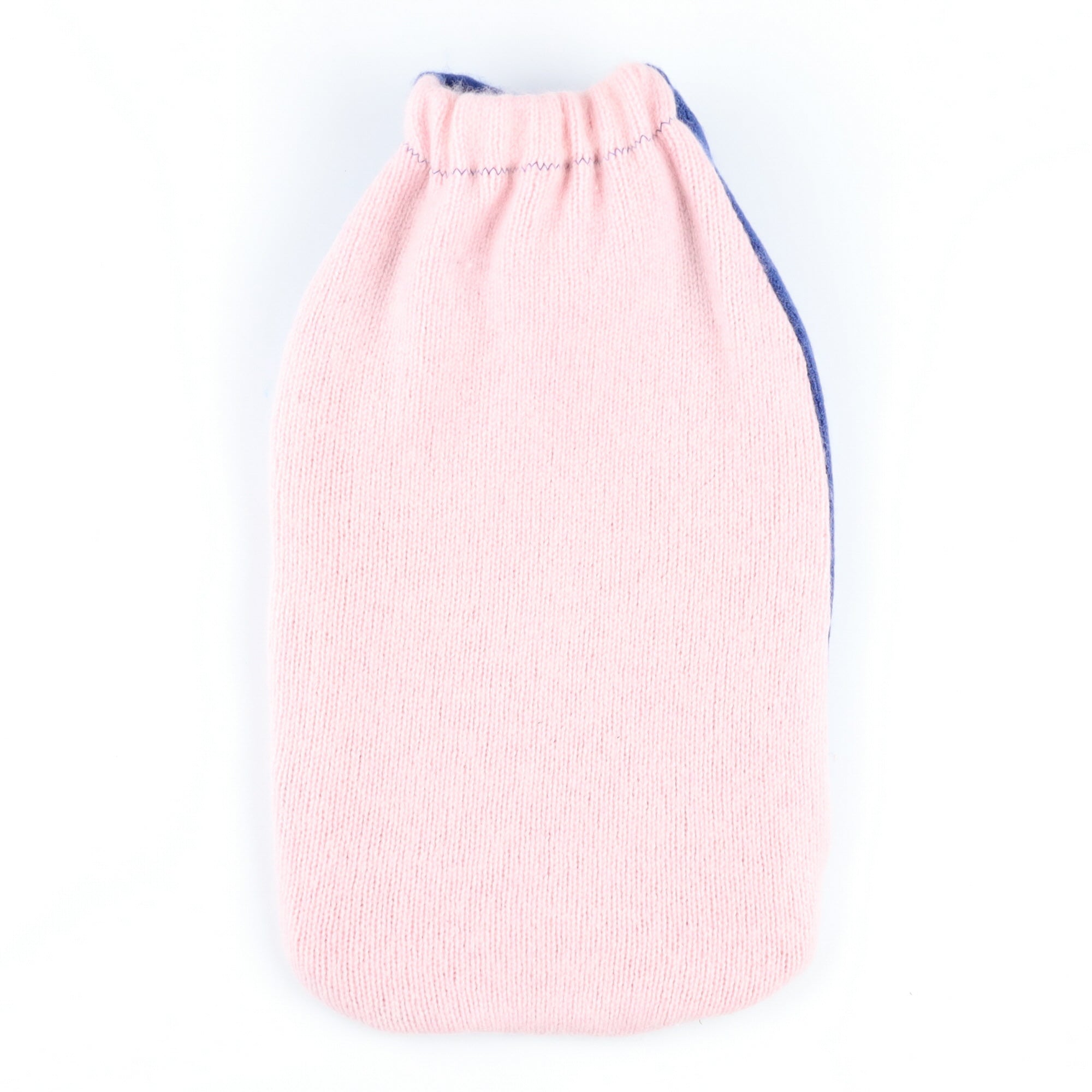 Deep Blue and Carnation Pink Star Cashmere Large Hot Water Bottle