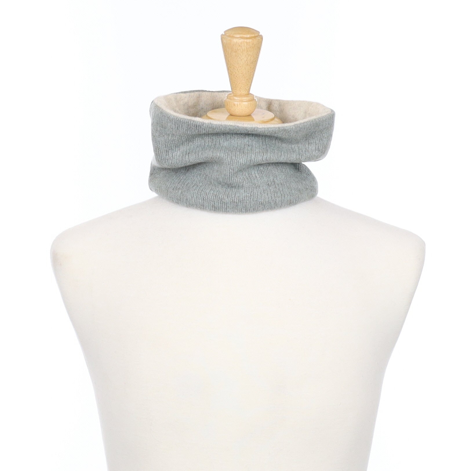 Muted Duck Egg and Mist Grey Neck Warmer