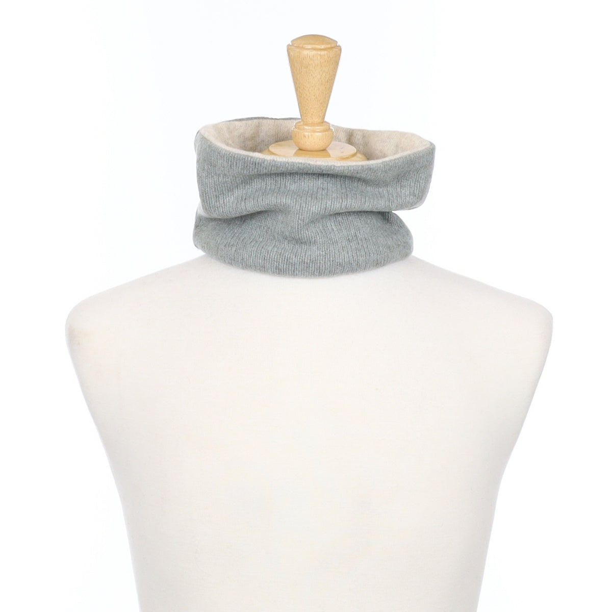 Muted Duck Egg and Mist Grey Neck Warmer