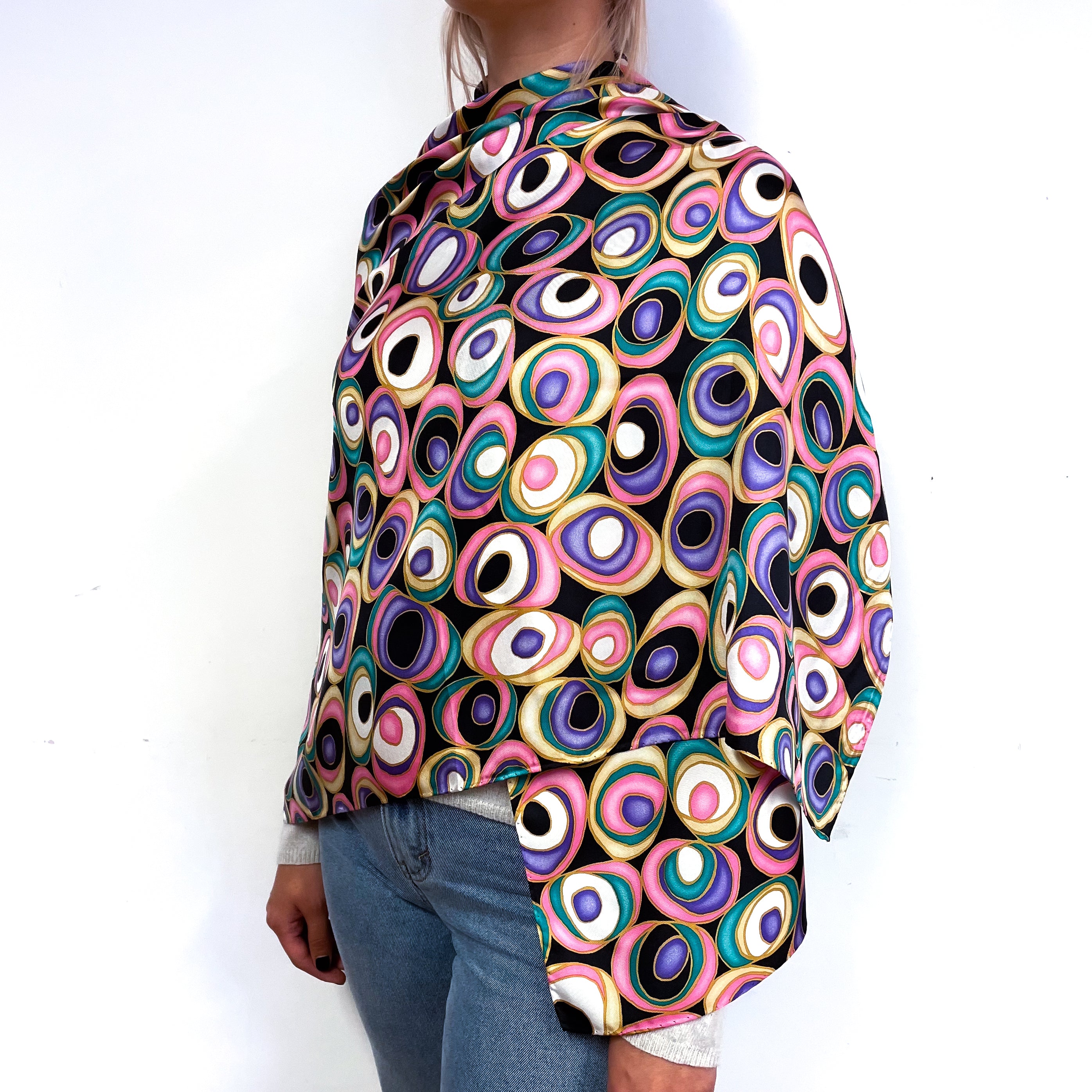 Brand New Italian Wrap Style Silk Scarf