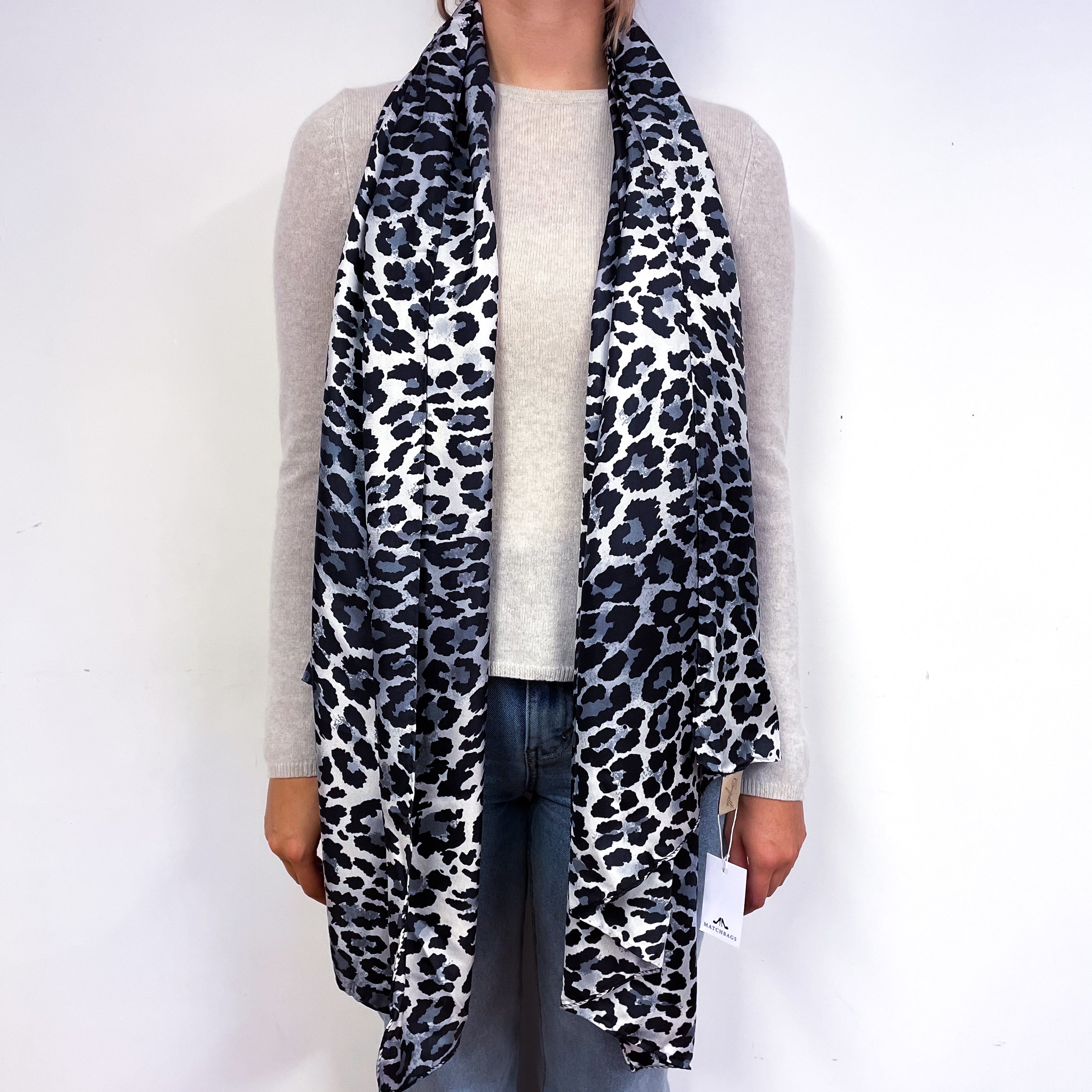 Brand New Italian Wrap Style Silk Scarf