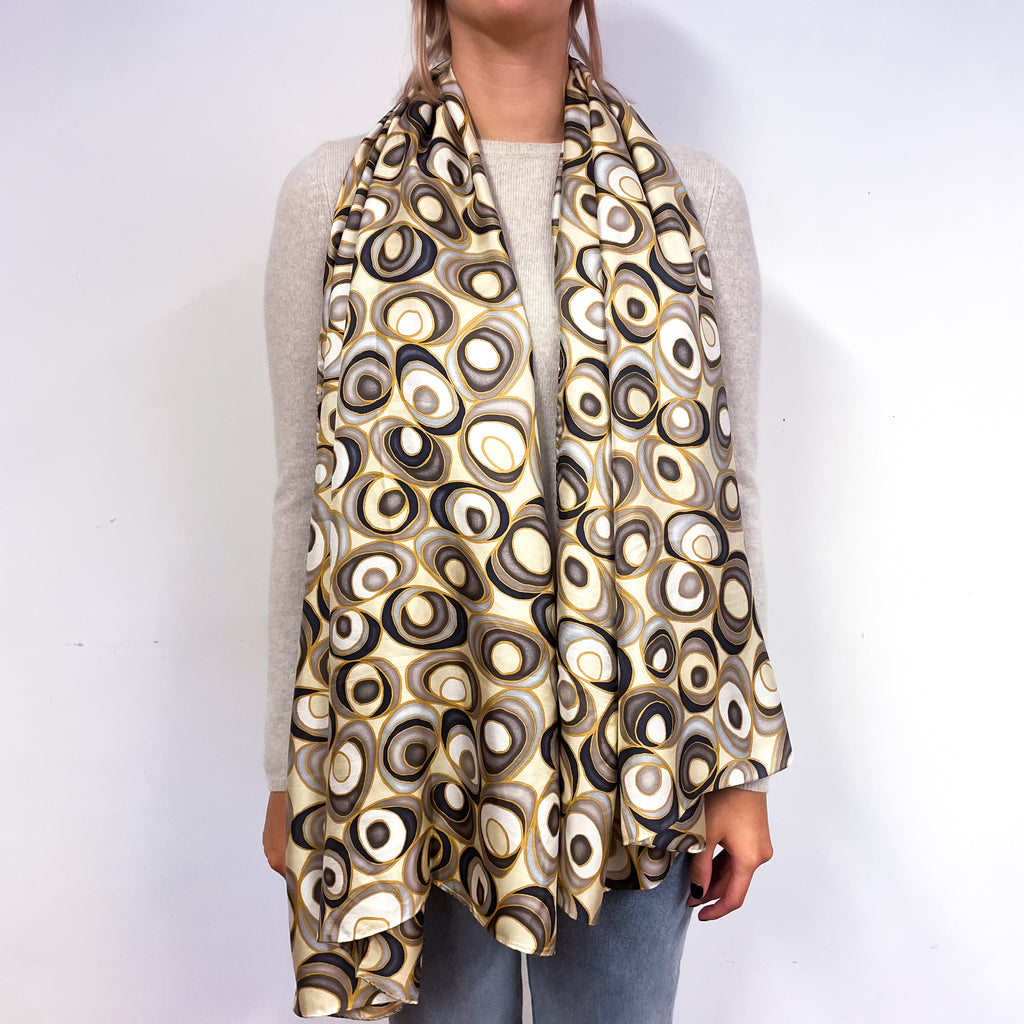 Brand New Italian Wrap Style Silk Scarf