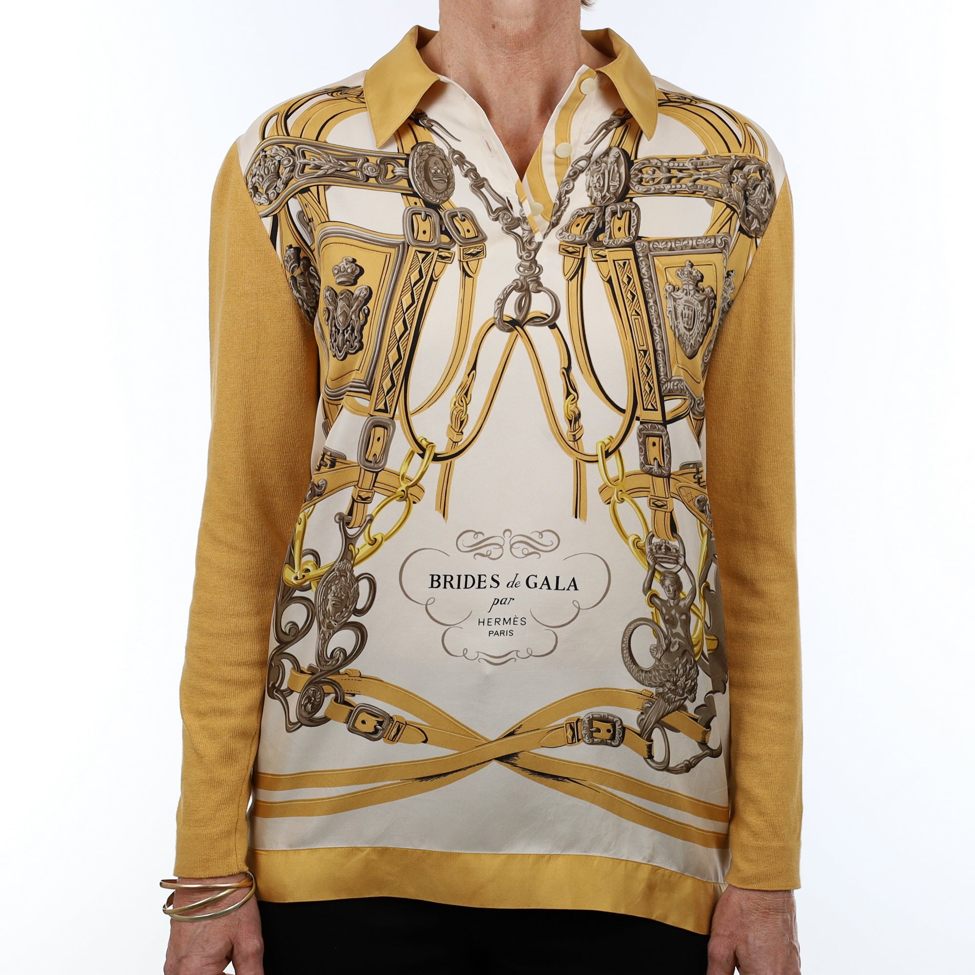 Brand New Hermès Brides De Gala Shirt UK 10-12