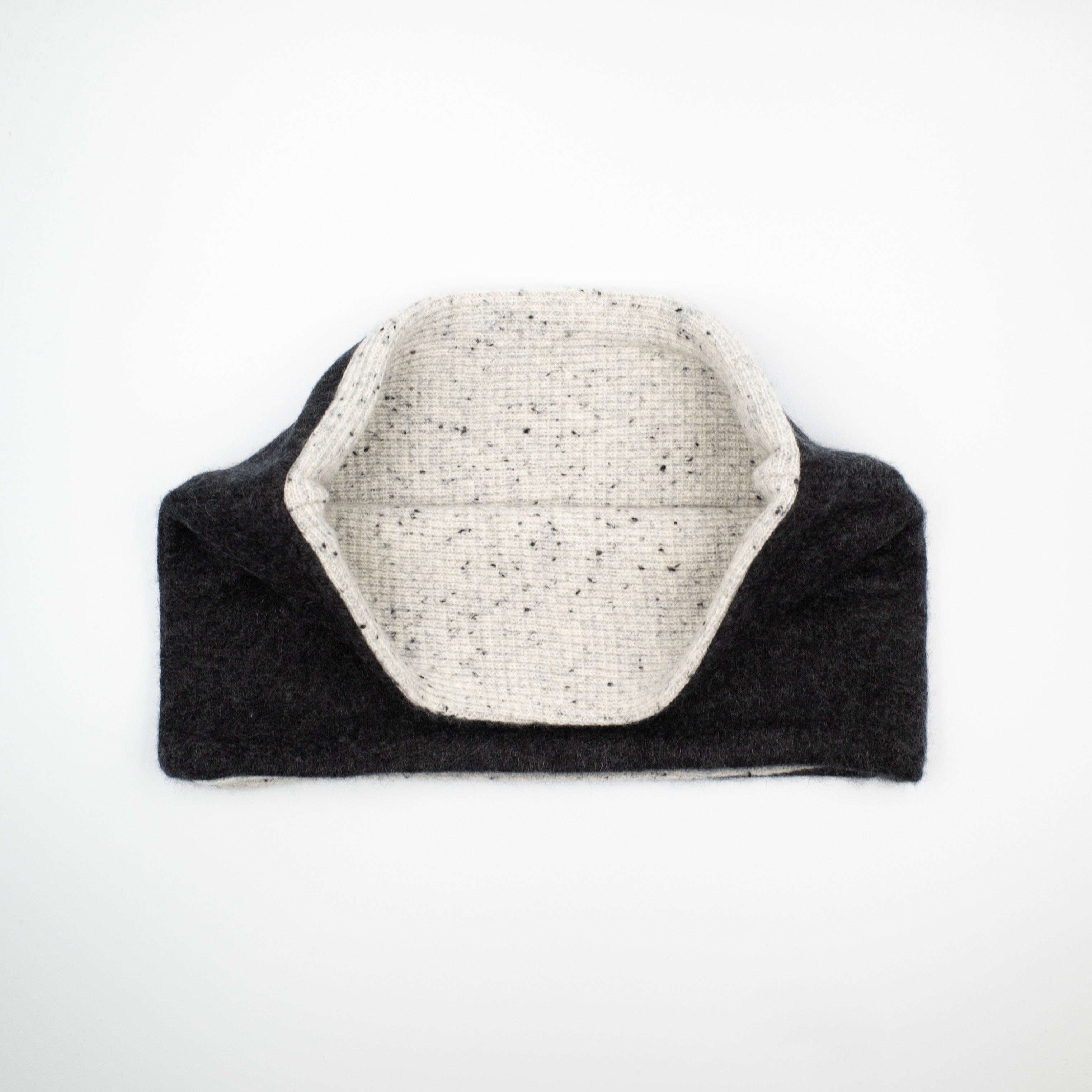 Charcoal and Grey Fleck Neck Warmer