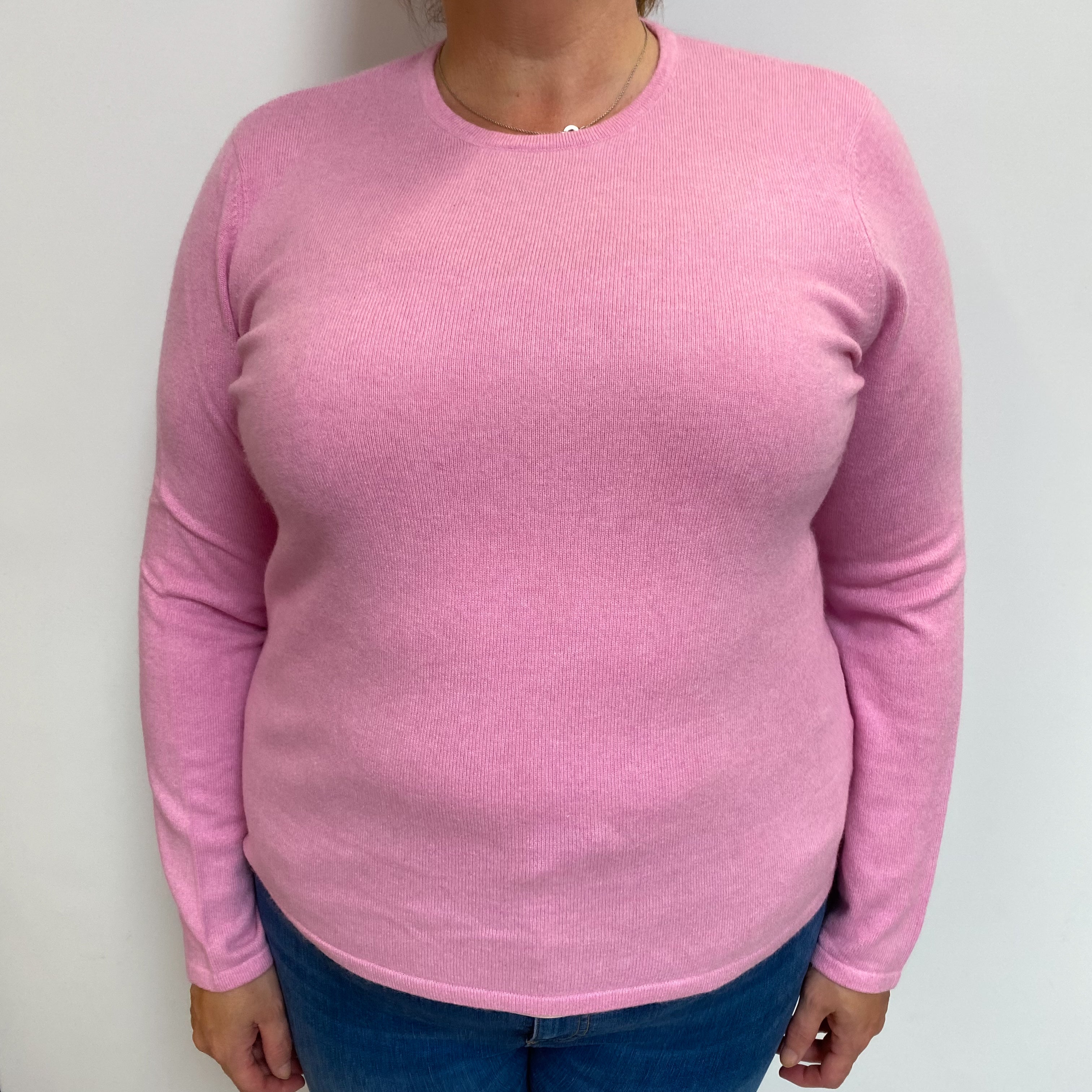 Sugarmouse Pink Cashmere Crew Neck Jumper Extra Large