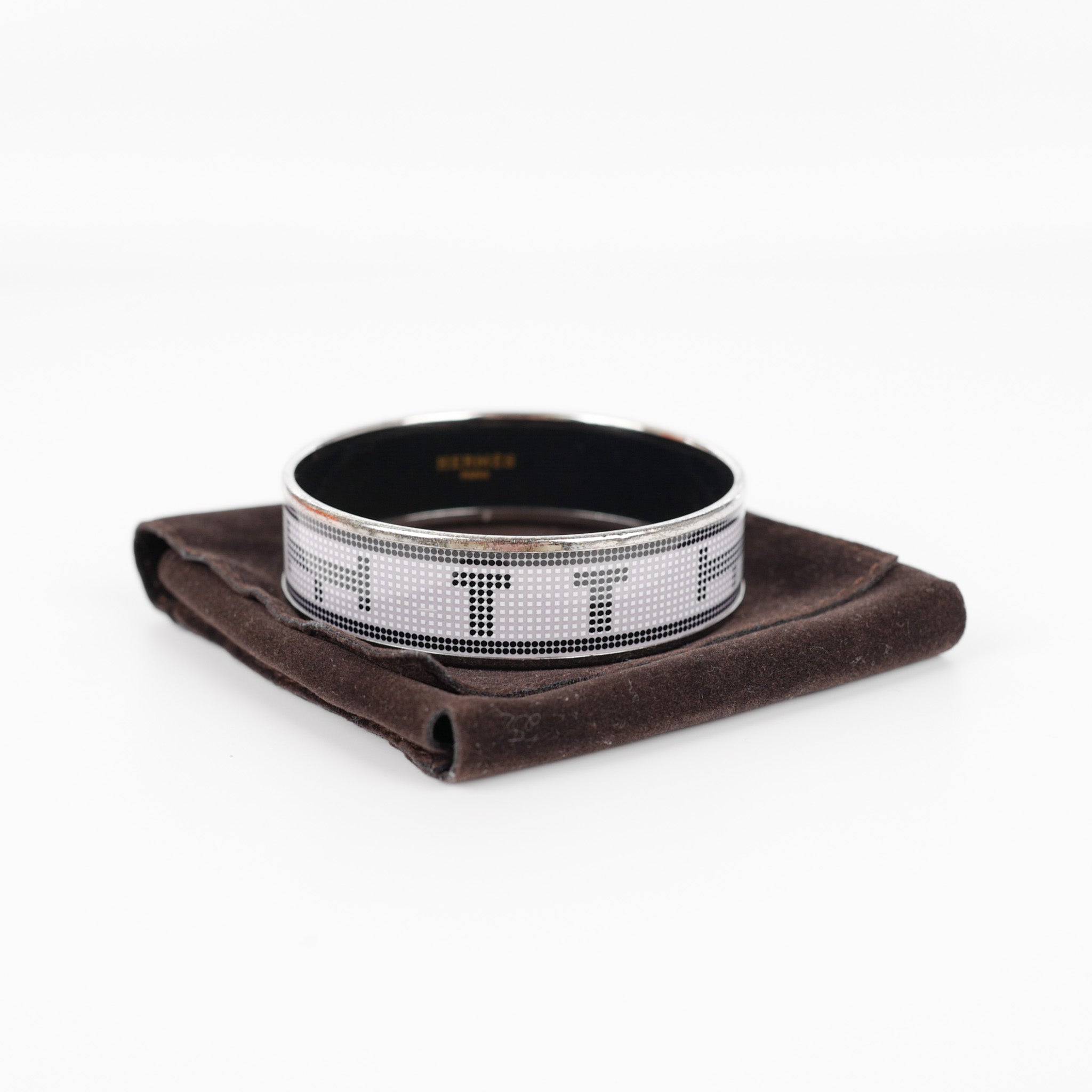 Boxed Hermès GM H Enamel Bangle
