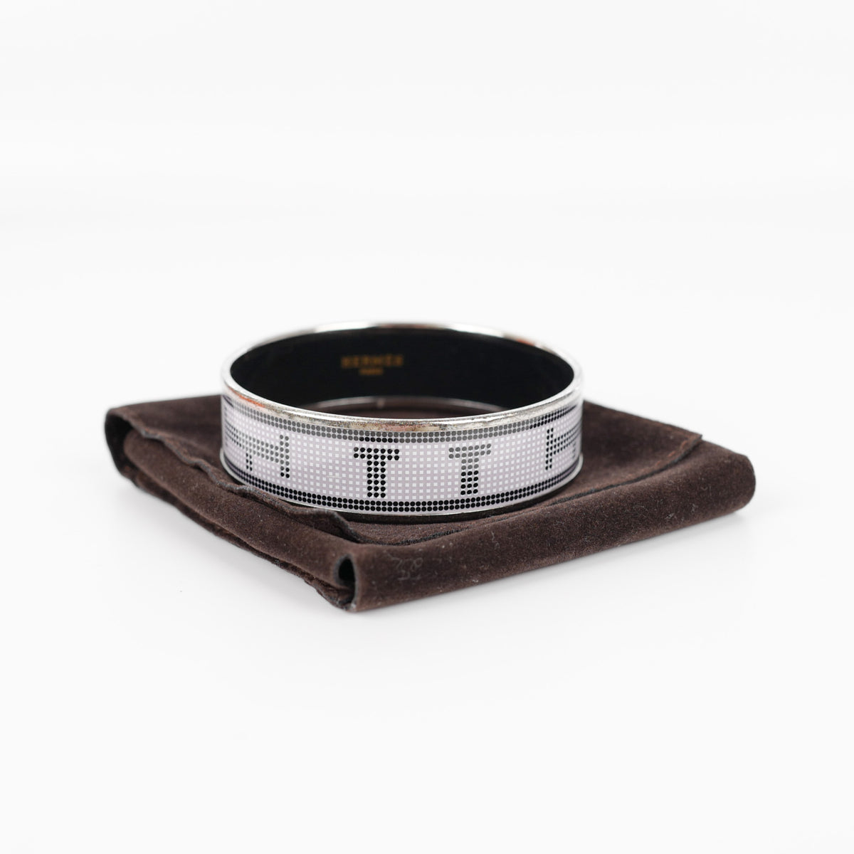 Boxed Hermès GM H Enamel Bangle
