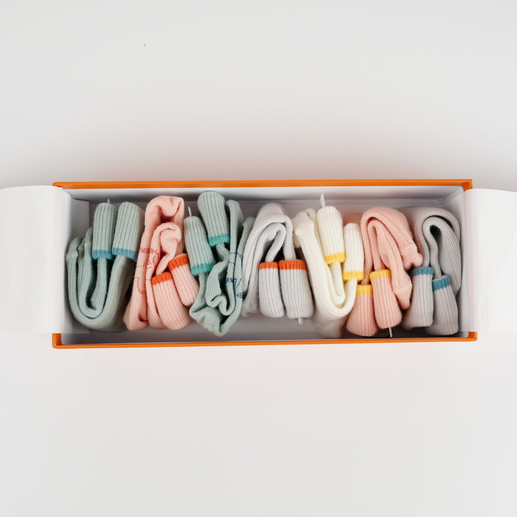 Brand New Boxed Hermès Weekly Baby Socks