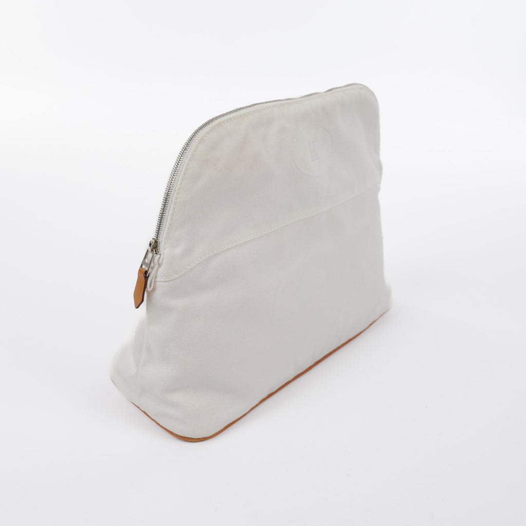Hermès Winter White Cosmetic Bag Large