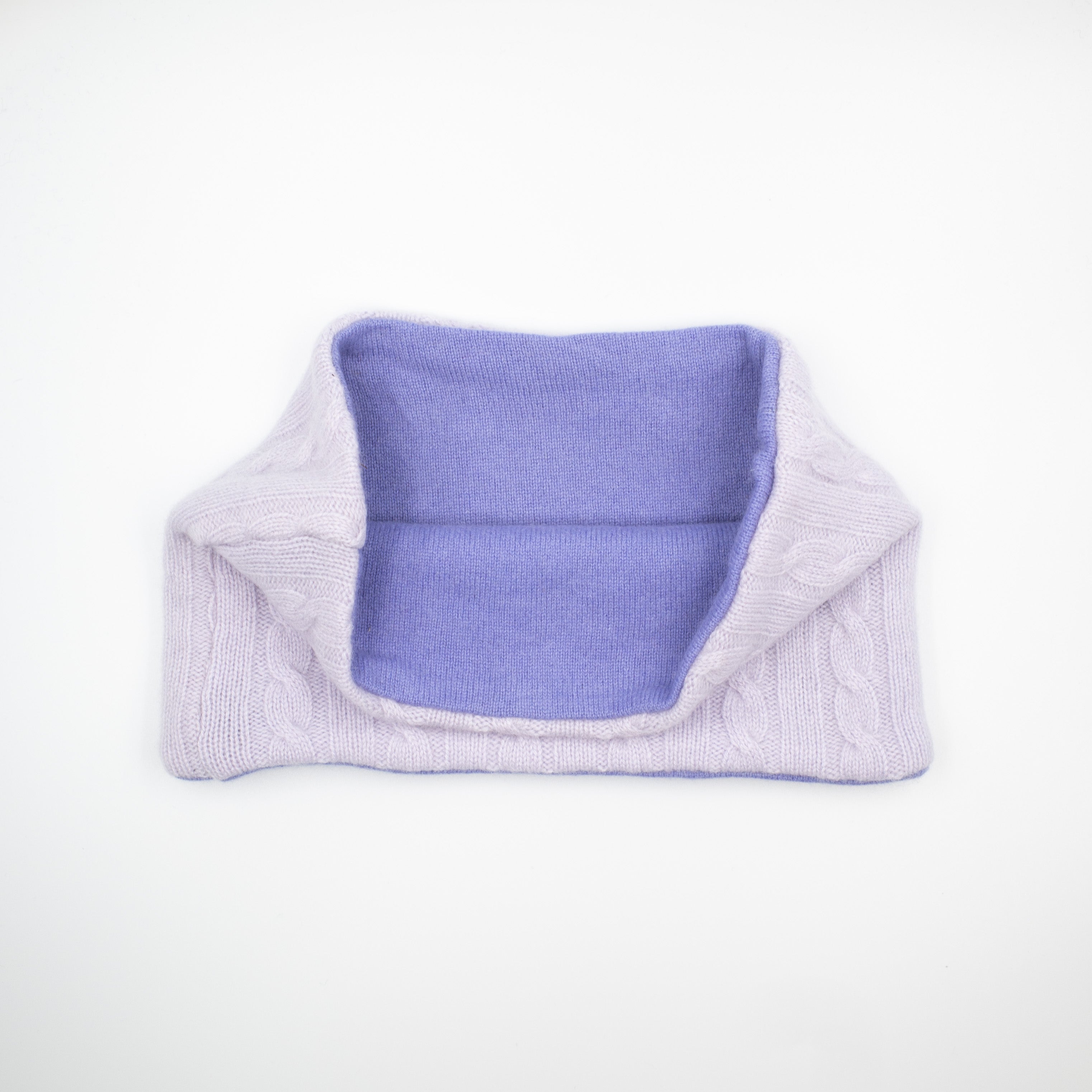 Pale Purple Cable and Wisteria Neck Warmer