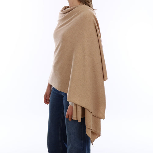 Brand New Caramel Recycled Cashmere Luxury Wrap