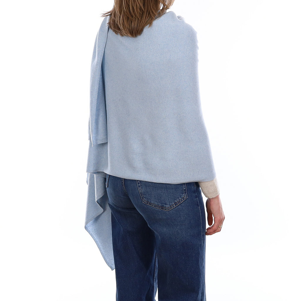 Brand New Baby Blue Recycled Cashmere Luxury Wrap