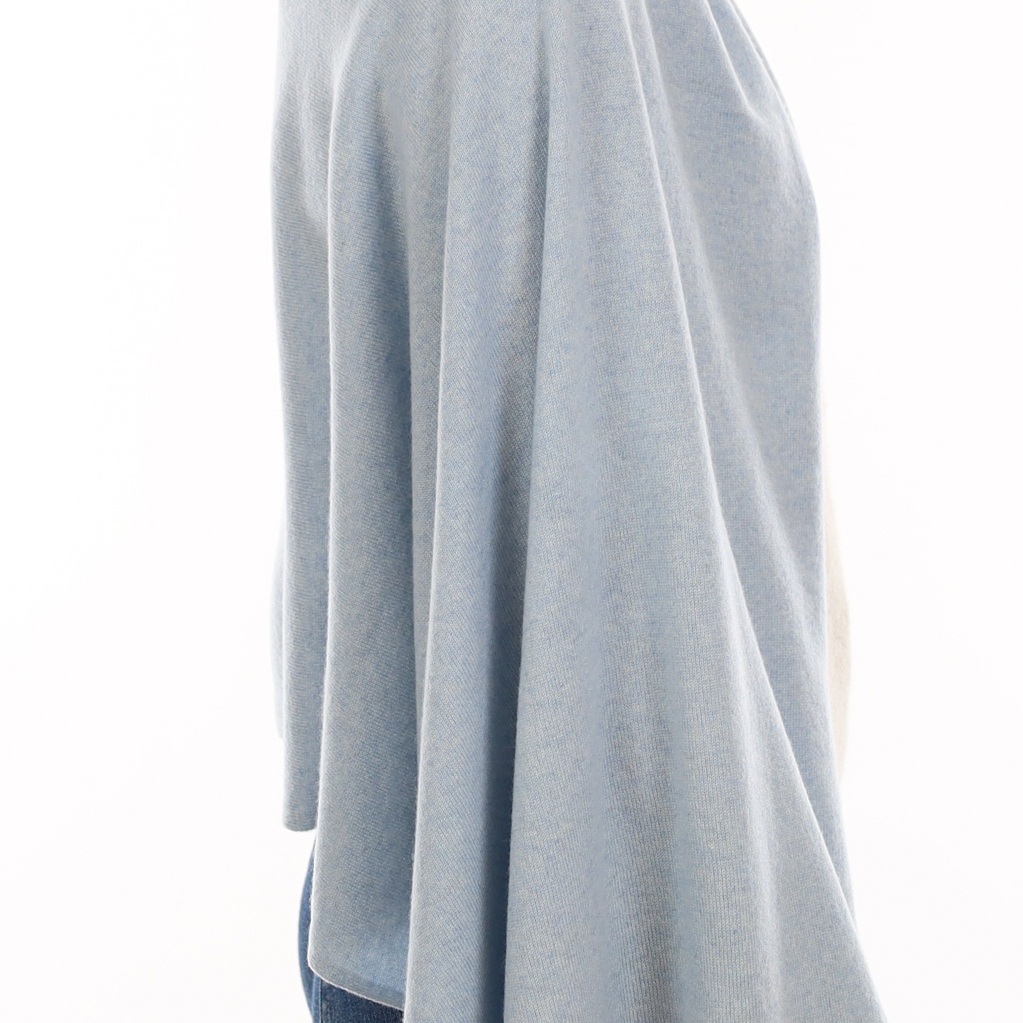 Brand New Baby Blue Recycled Cashmere Luxury Wrap