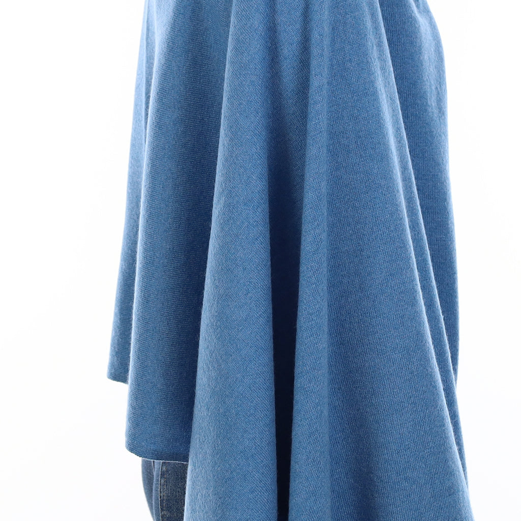 Brand New Mediterranean Blue Recycled Cashmere Luxury Wrap