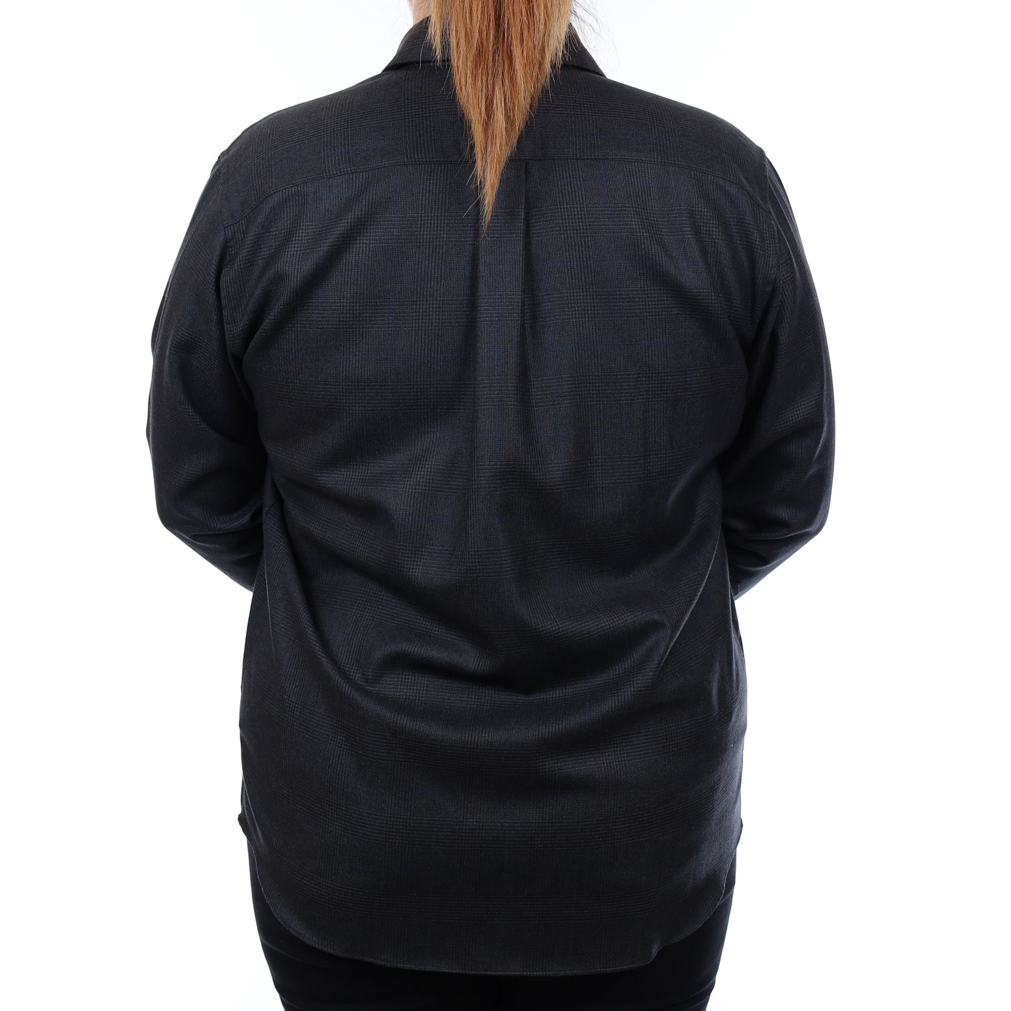 Brand New Hermès Dark Charcoal Prince Of Wales Check Shirt UK 18