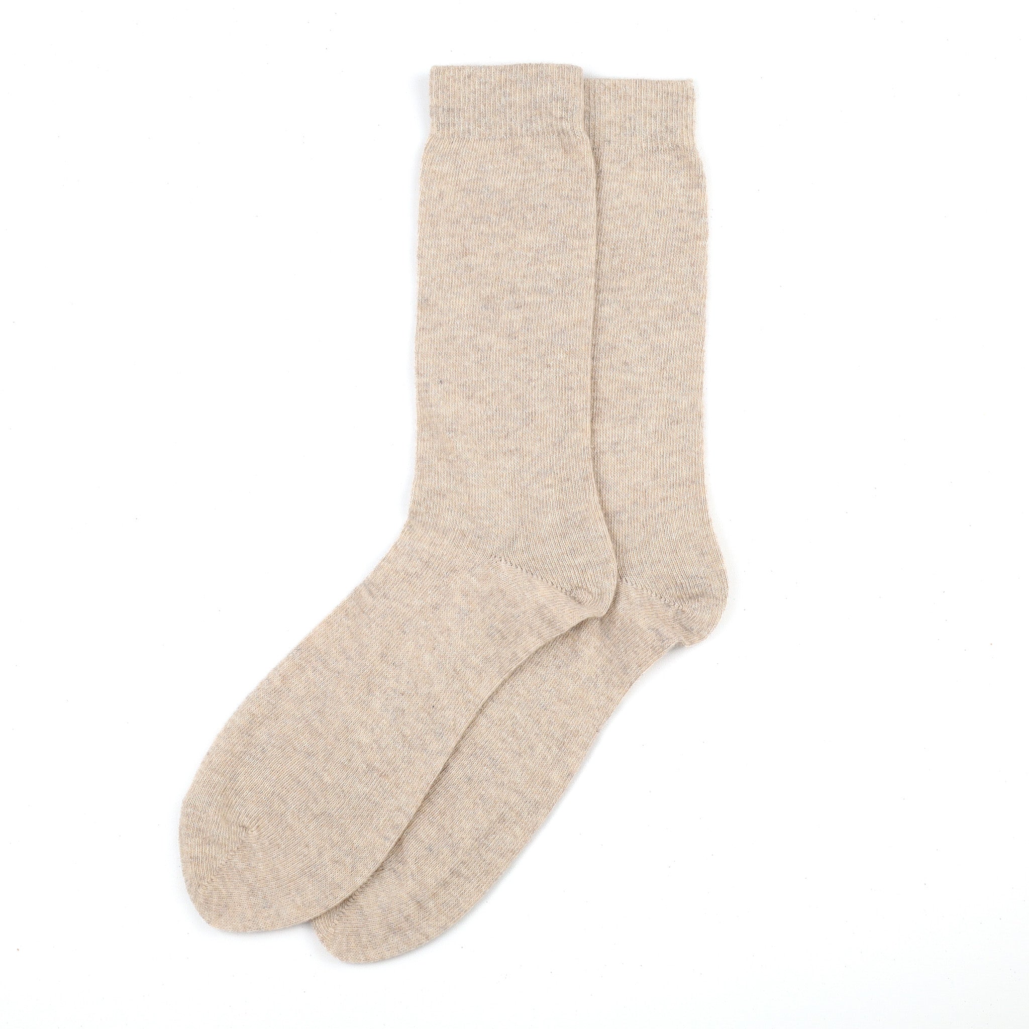 Men's Brand New Scottish Fawn Marl Cashmere Every Day Socks