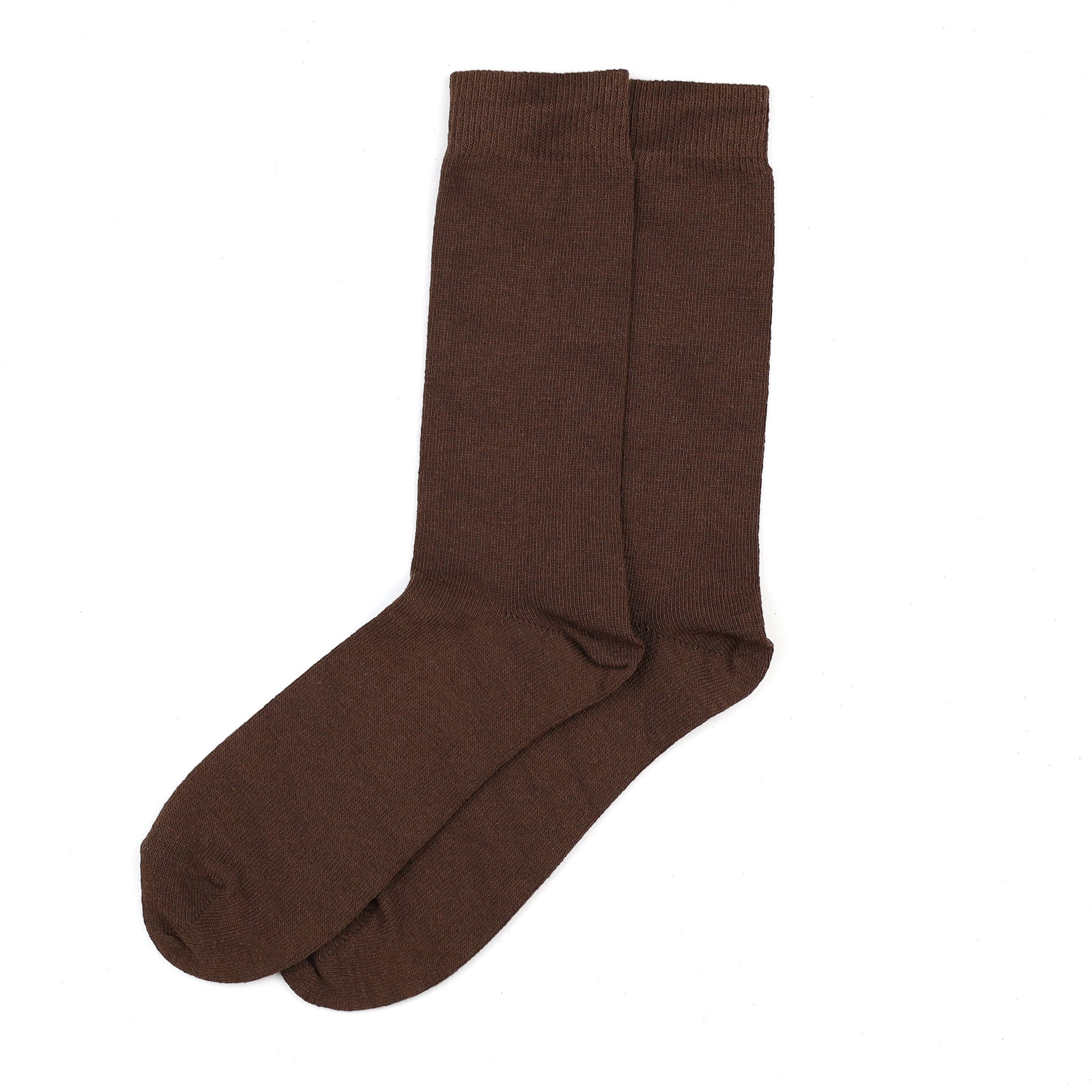 Men's Brand New Scottish Chocolate Brown Cashmere Every Day Socks