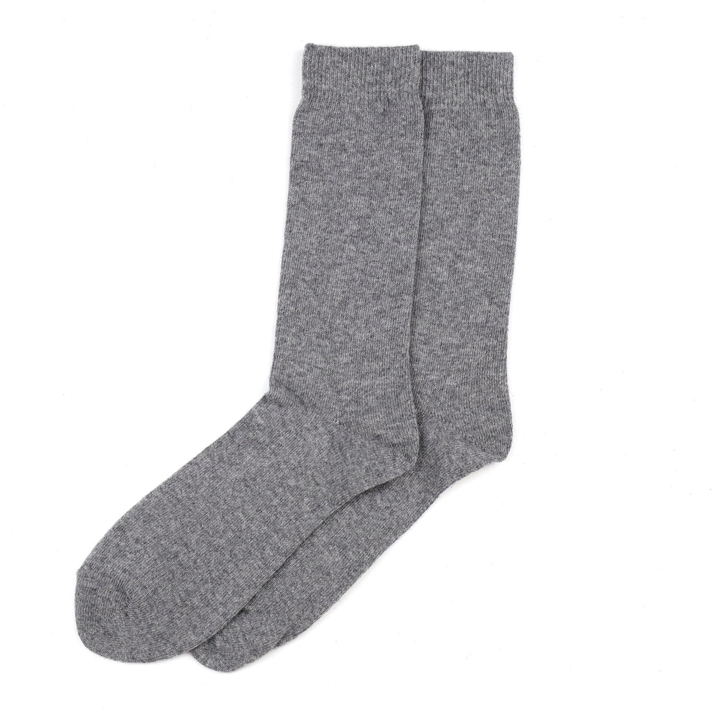 Men's Brand New Scottish Ash Grey Cashmere Every Day Socks