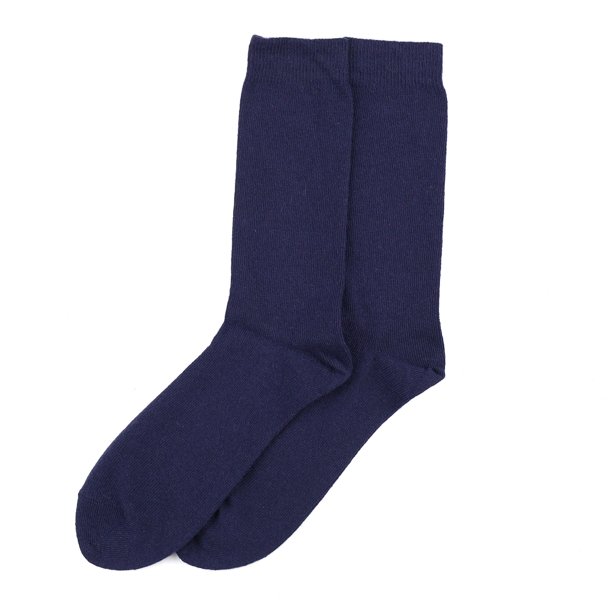 Men's Brand New Scottish Navy Blue Cashmere Every Day Socks