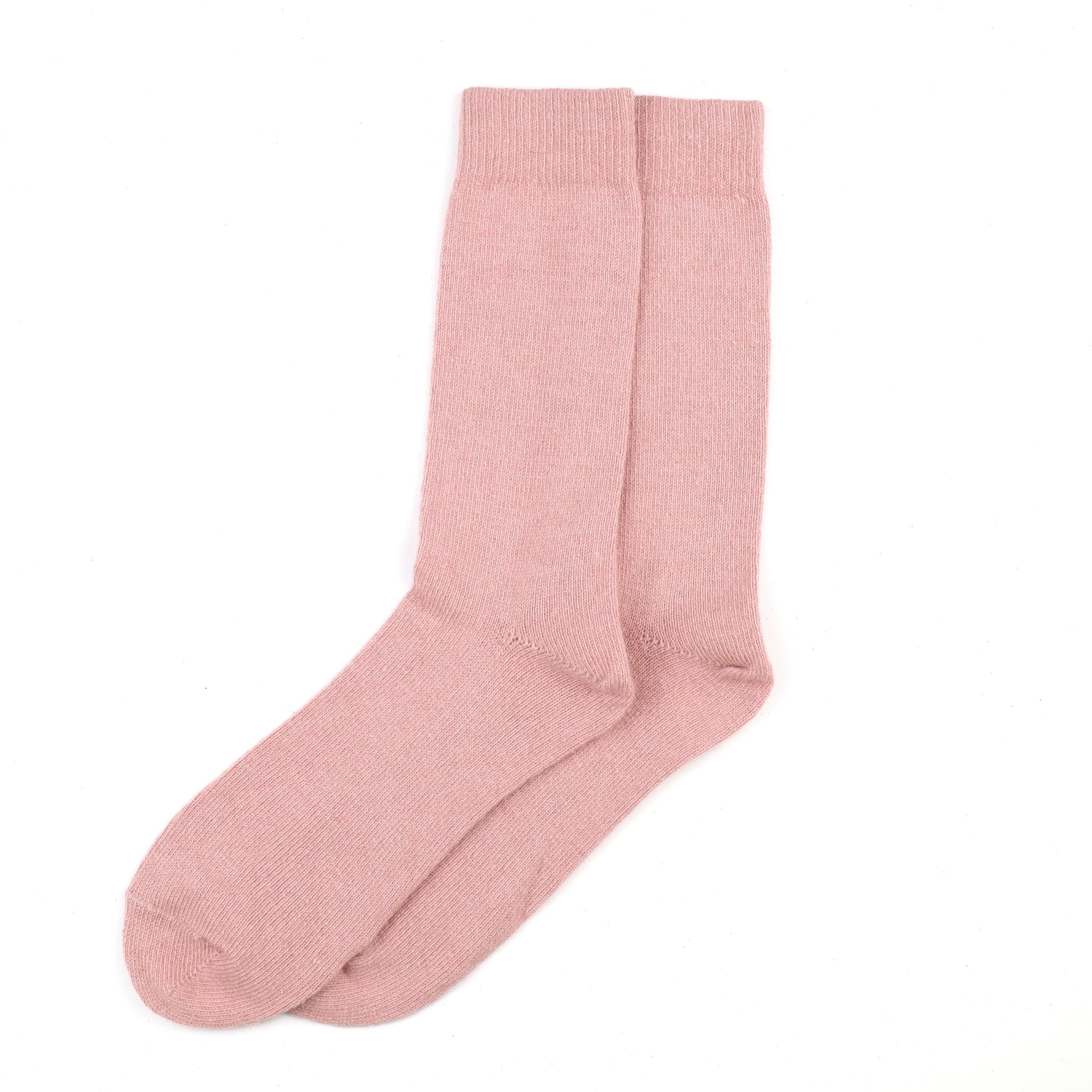 Men's Brand New Scottish Dusky Pink Cashmere Every Day Socks